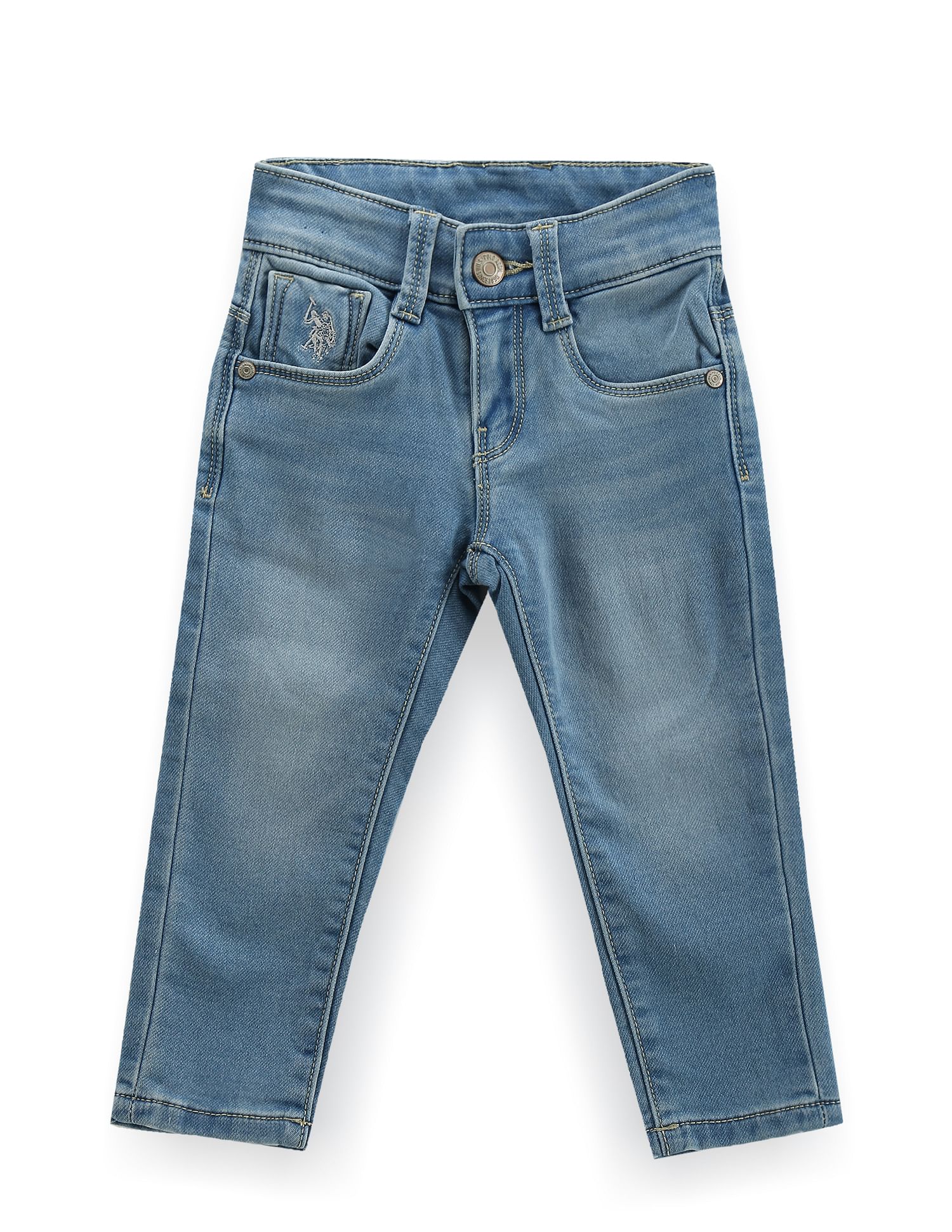 Buy U.S. Polo Assn. Kids Boys Slim Fit Blue Jeans - NNNOW.com