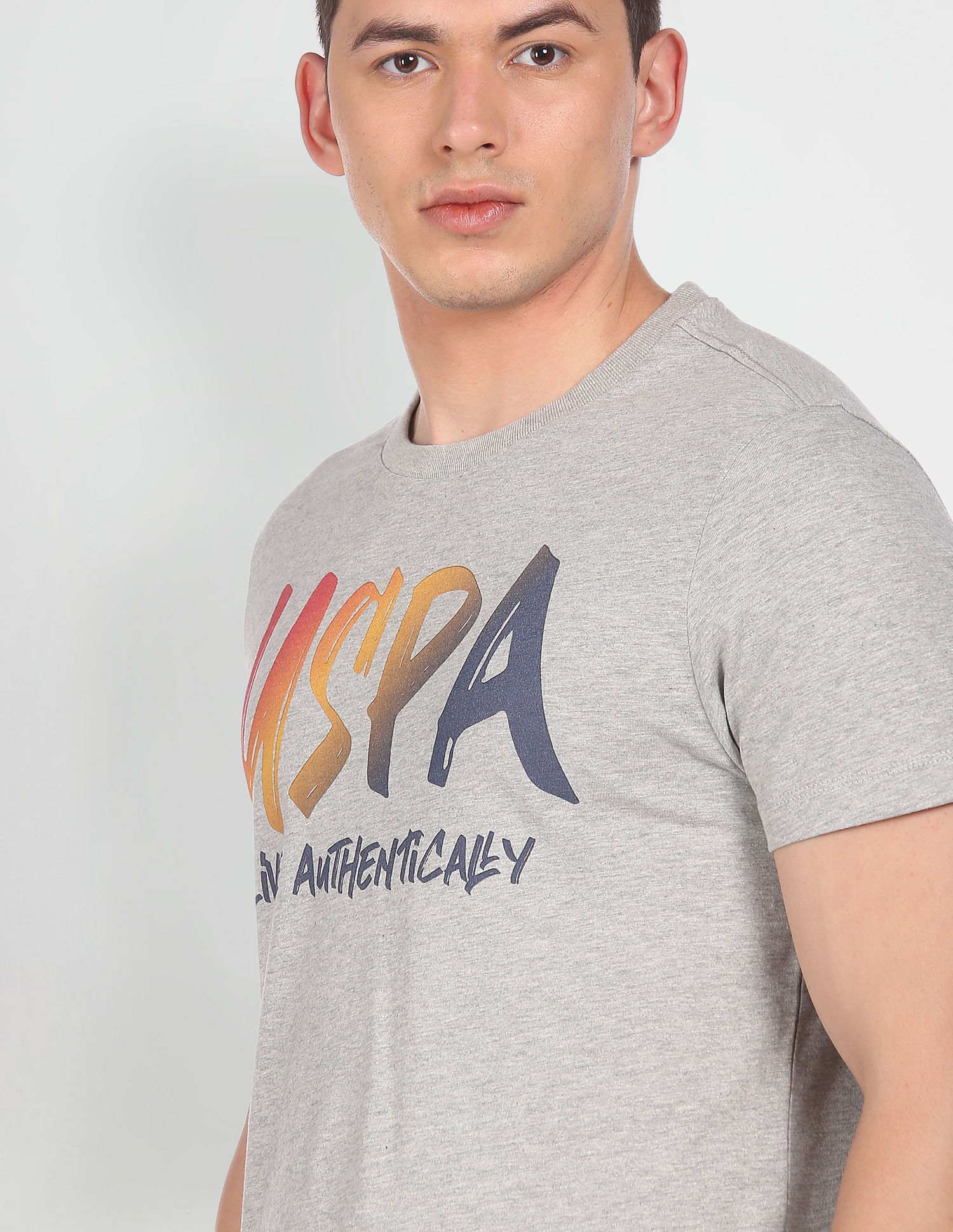 U.S. Polo Assn. Denim Co. Cotton Brand Print T-Shirt