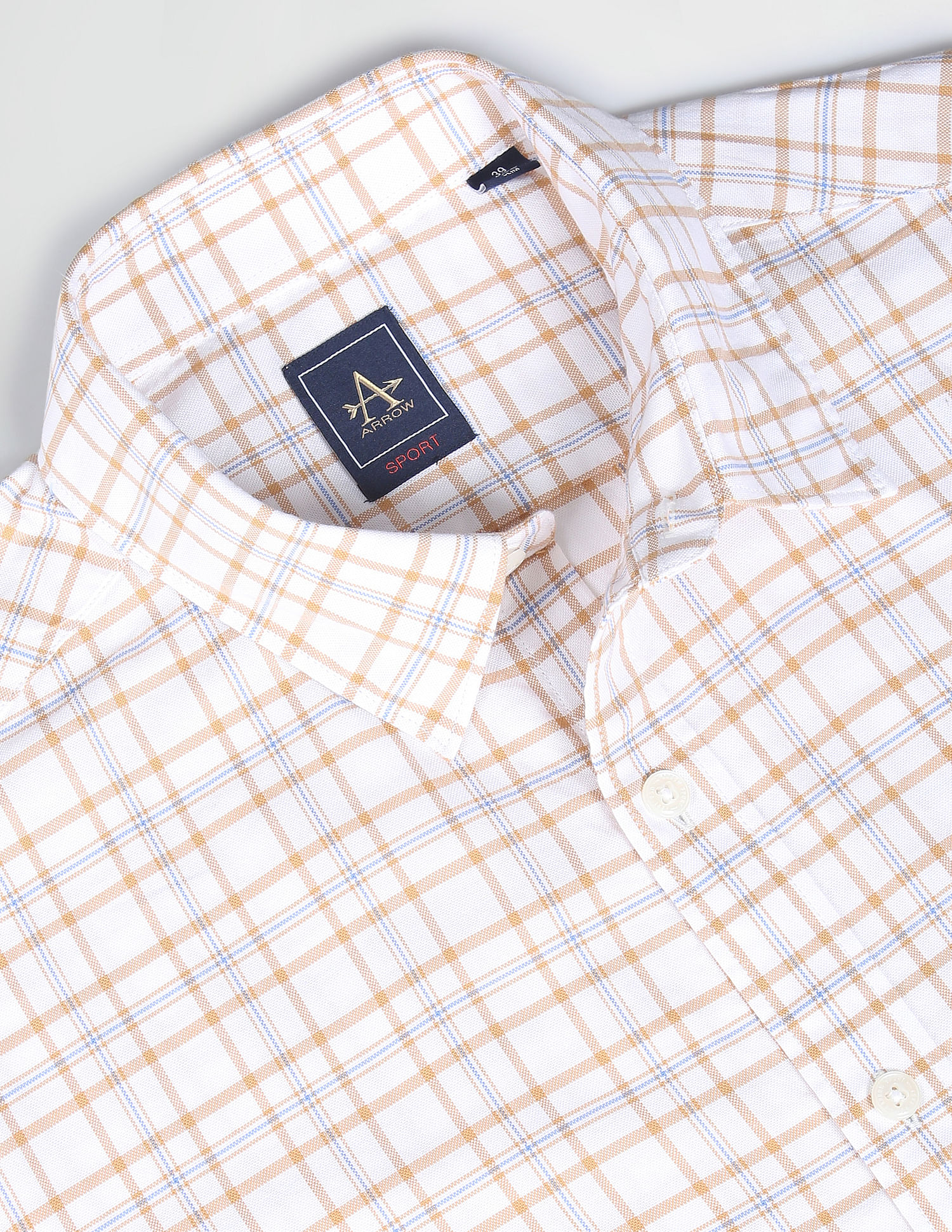 Arrow Sports Tartan Check Dobby Shirt