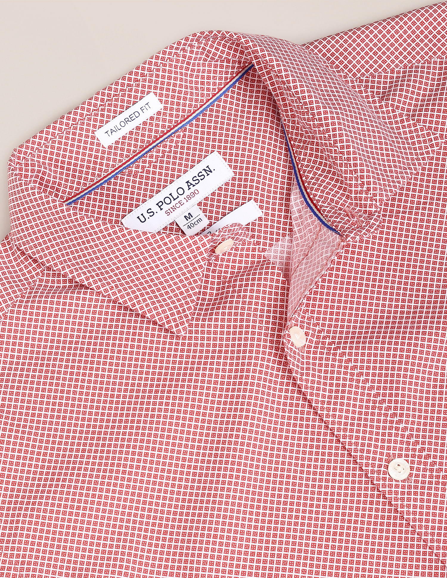 U.S. Polo Assn. Micro Print Tailored Fit Shirt