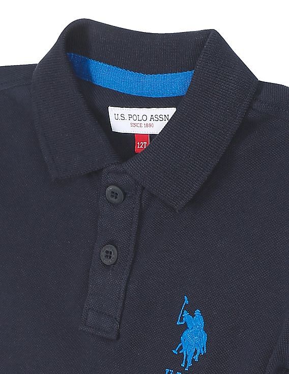 U.S. Polo Assn. Kids Boys Pique Solid Polo Shirt