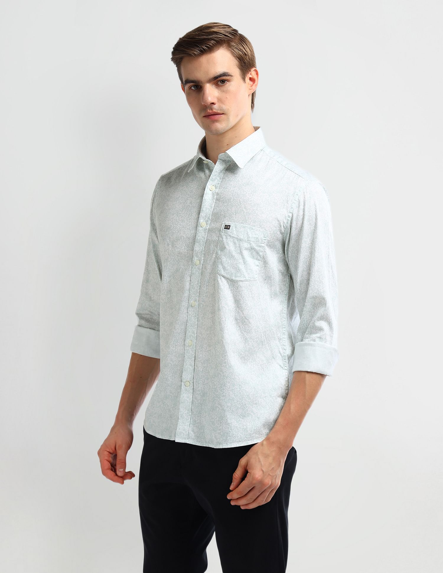 Arrow Sport Manhattan Slim Fit Cotton Shirt