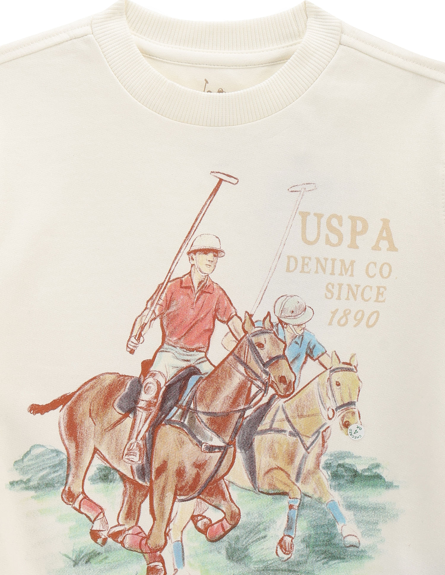 U.S. Polo Assn. Kids Boys Brand Print Sweatshirt