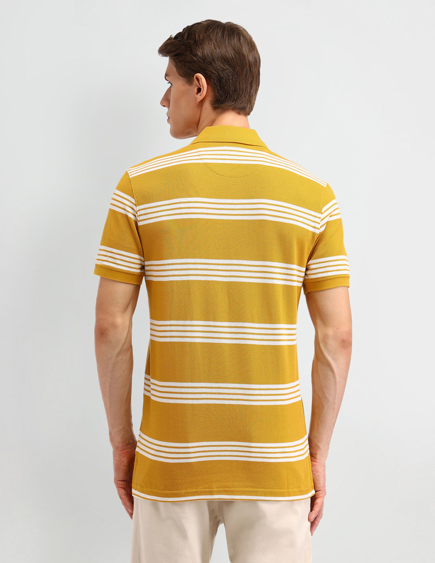 Arrow Sport Striped Regular Fit Polo Shirt