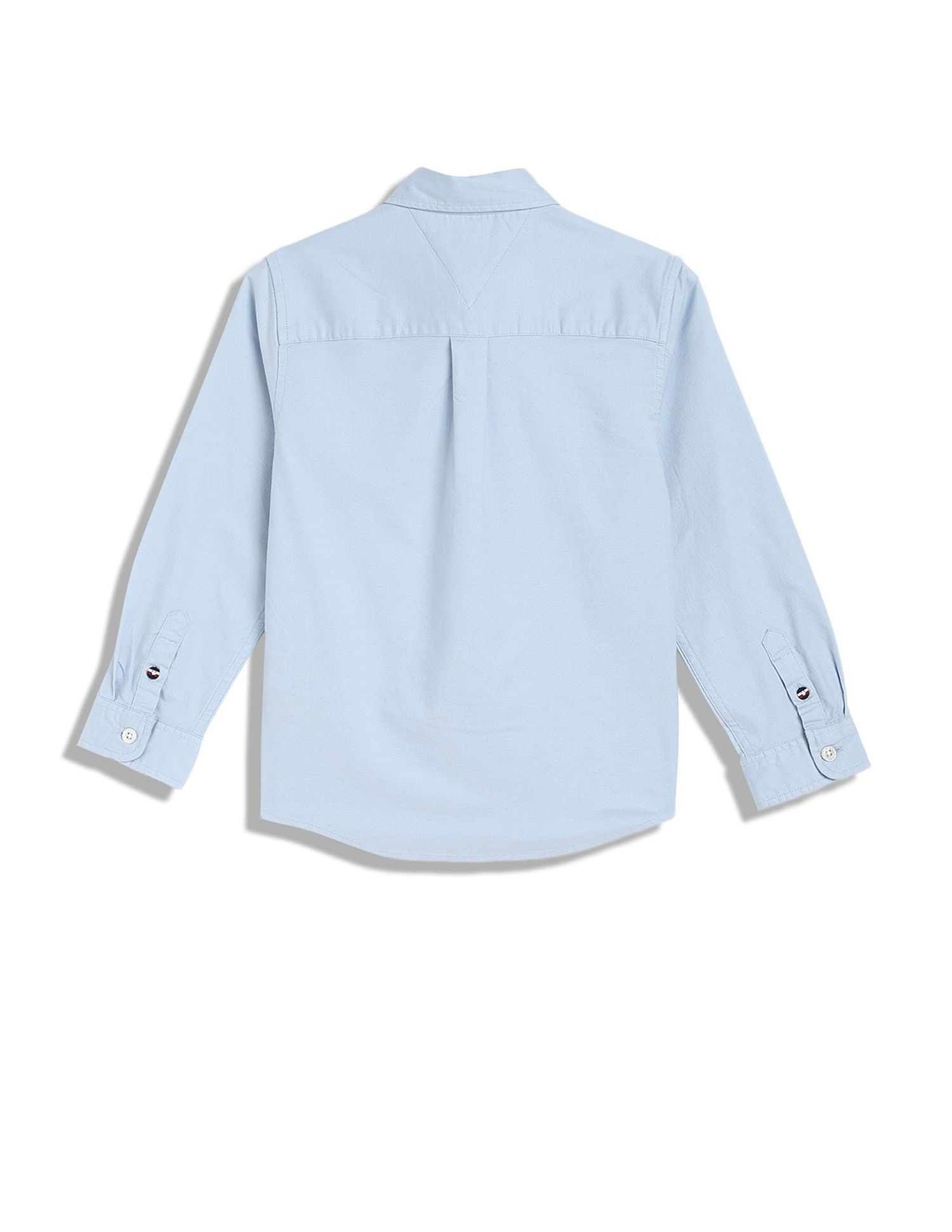 Tommy Hilfiger Kids Boys Solid Regular-Fit Cotton Shirt