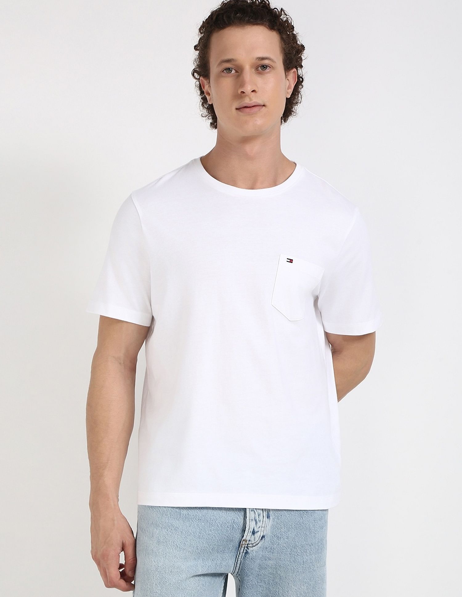 Tommy Hilfiger Solid Regular-Fit Cotton T-Shirt