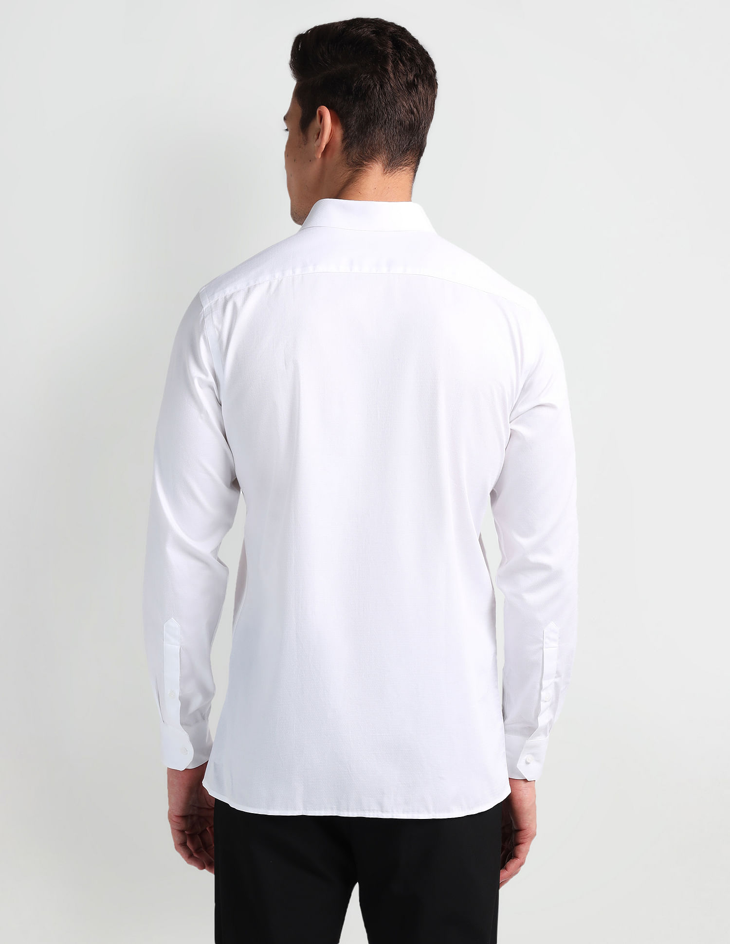 Arrow Self Design Cotton Shirt