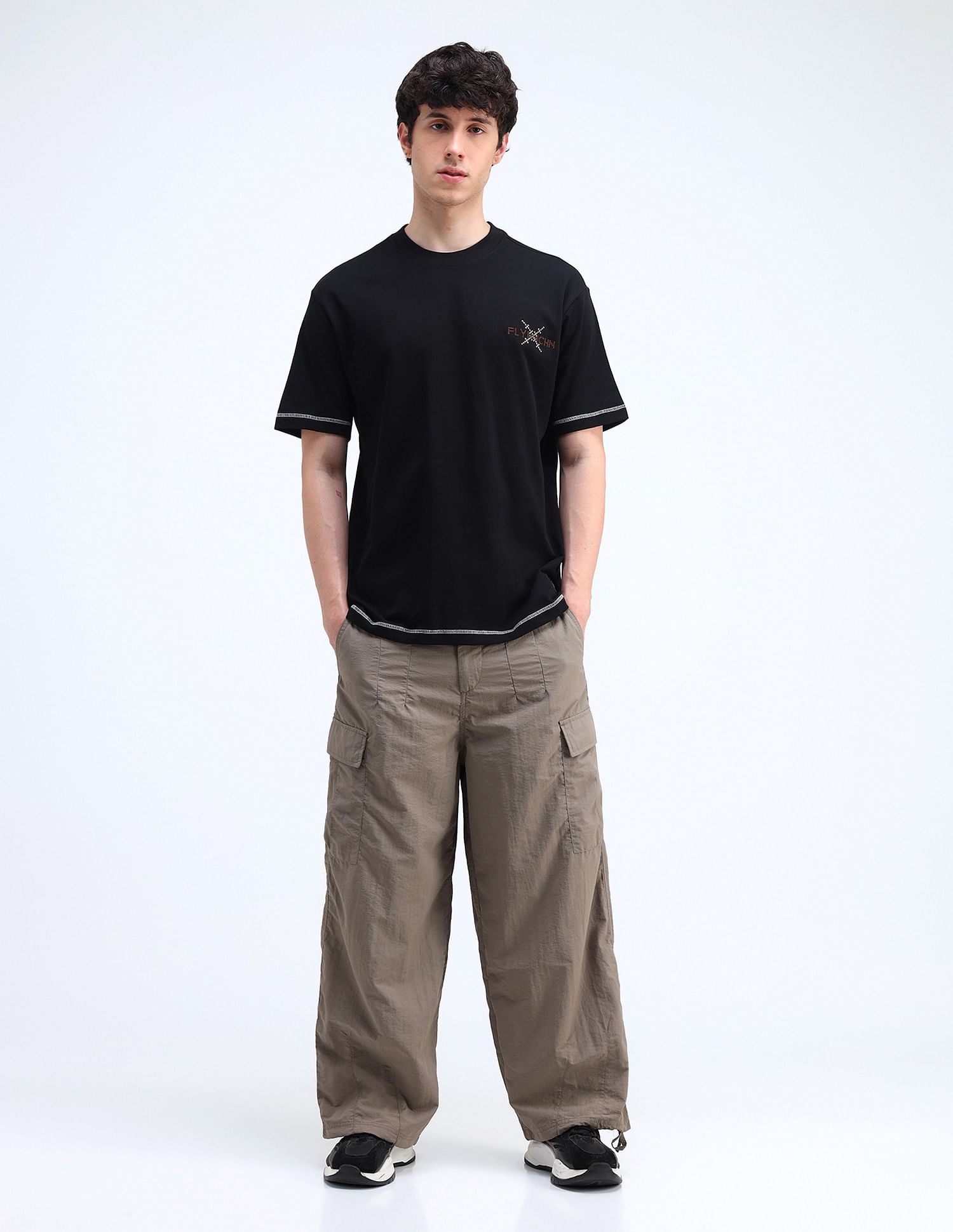 Flying Machine Relaxed Fit Printed T-Shirt