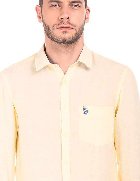 U.S. Polo Assn. Solid Linen Shirt