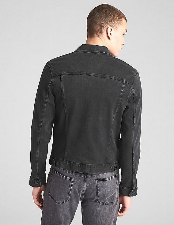 Gap mens black clearance denim jacket