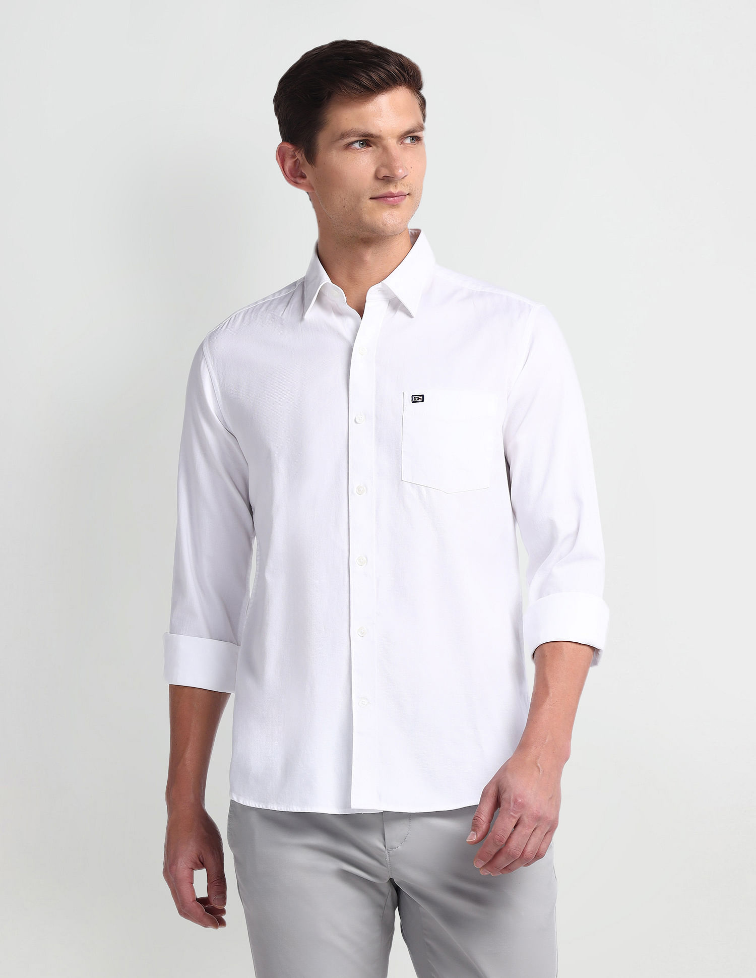 Arrow Sport Manhattan Slim Fit Cotton Shirt