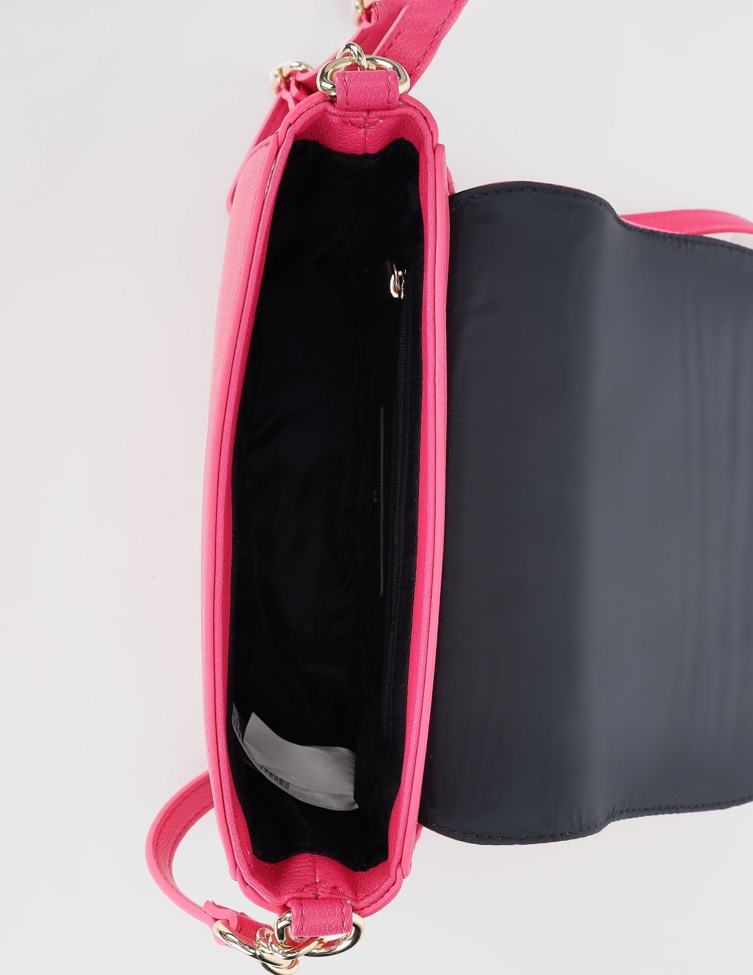 Tommy Hilfiger Solid Pink Pu Sling Bag