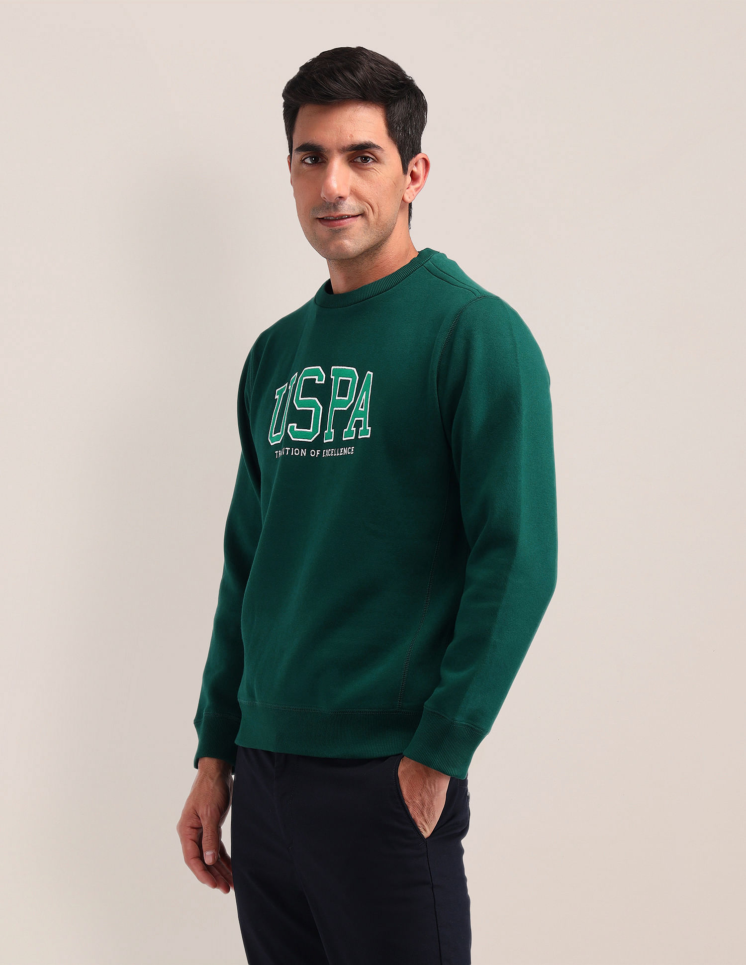 U.S. Polo Assn. Brand Printed Regular Fit Sweatshirt