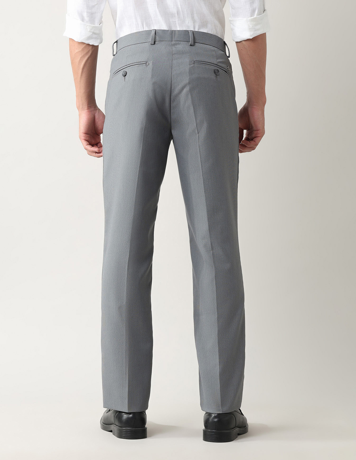 Arrow Textured Regular Fit Dobby Trousers