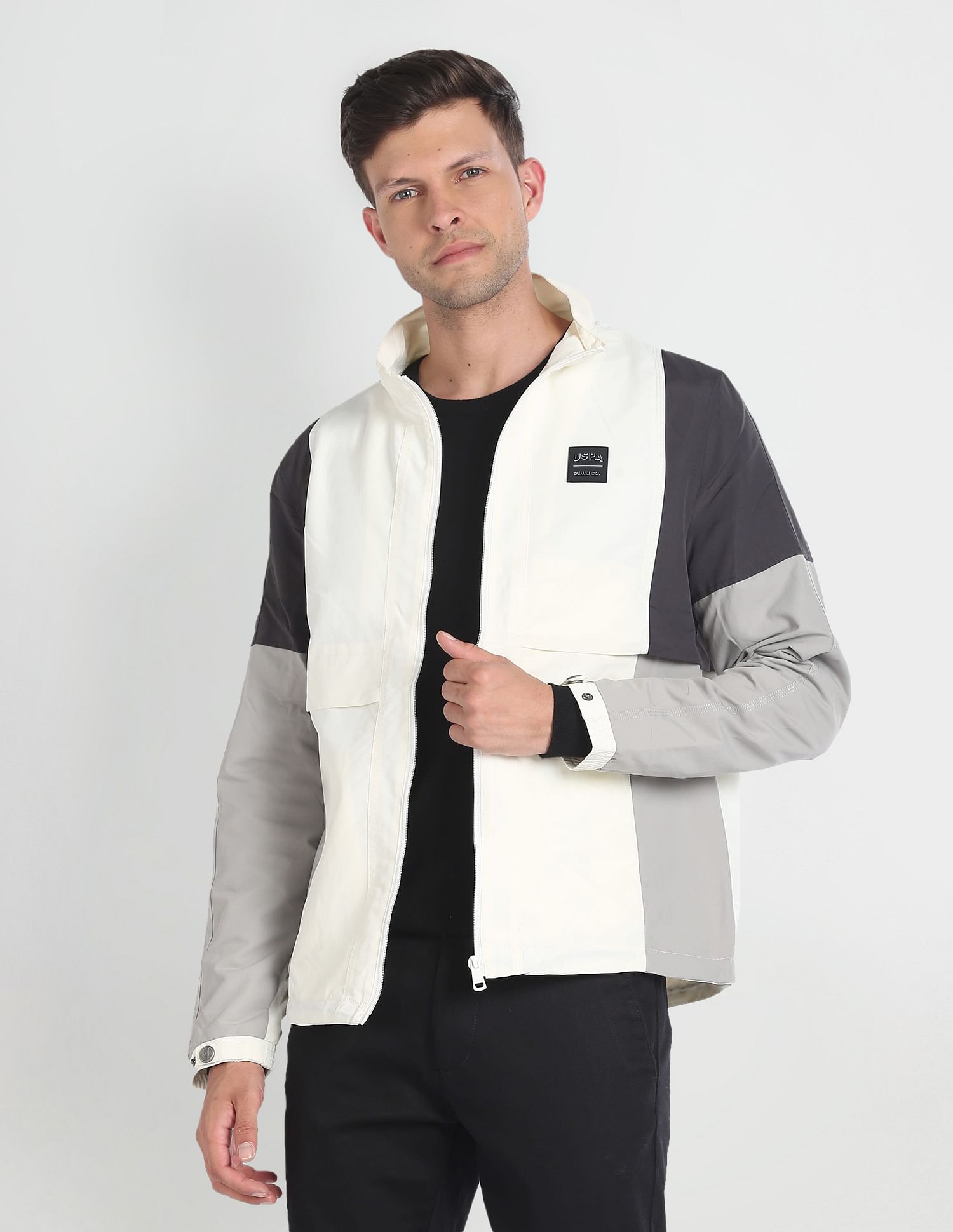 U.S. Polo Assn. Denim Co. Colour Block Casual Jacket