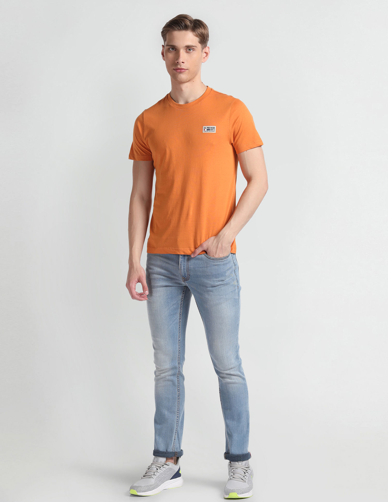 U.S. Polo Assn. Denim Co. Back Logo Muscle Fit T-Shirt