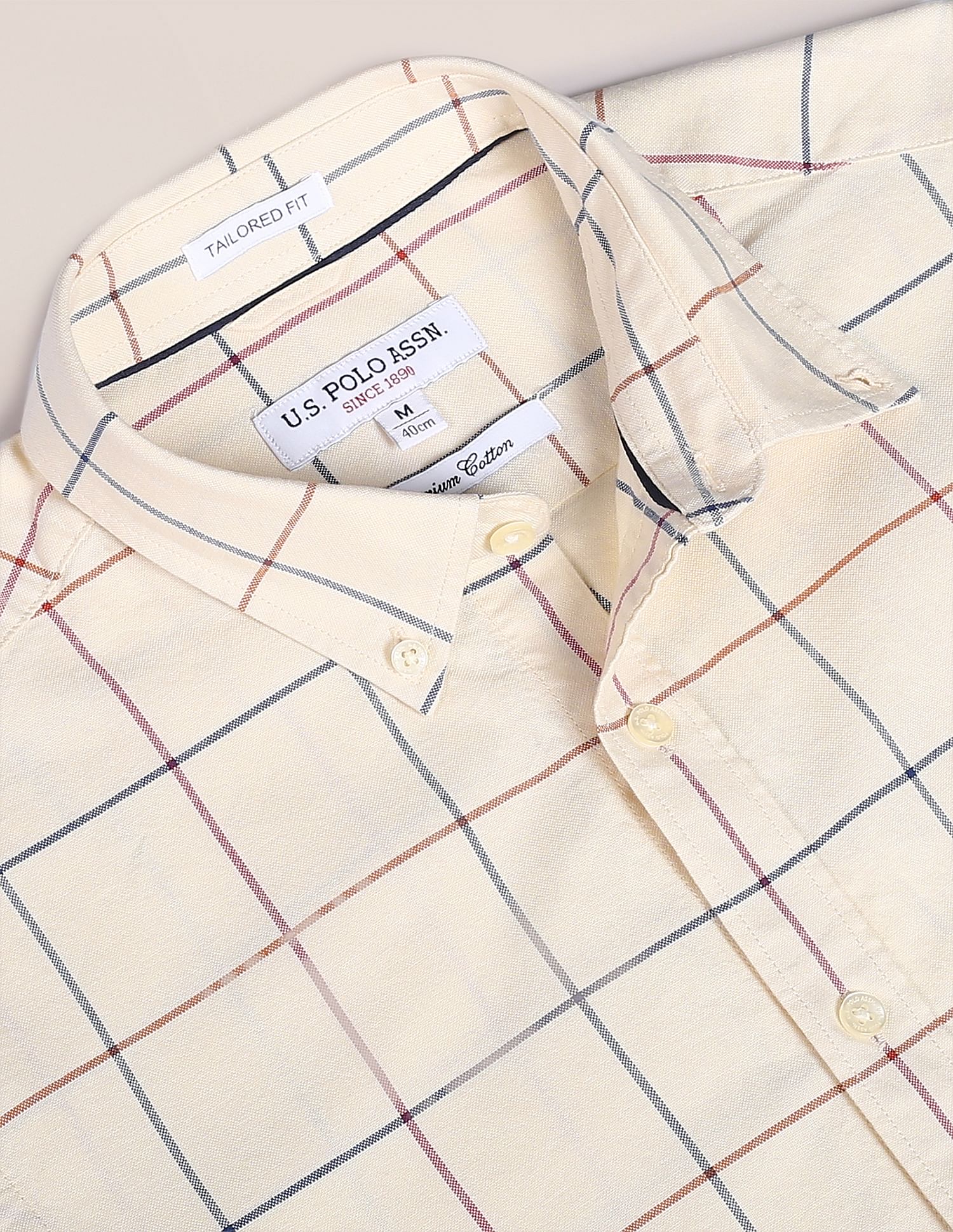 U.S. Polo Assn. Oxford Check Cotton Casual Shirt