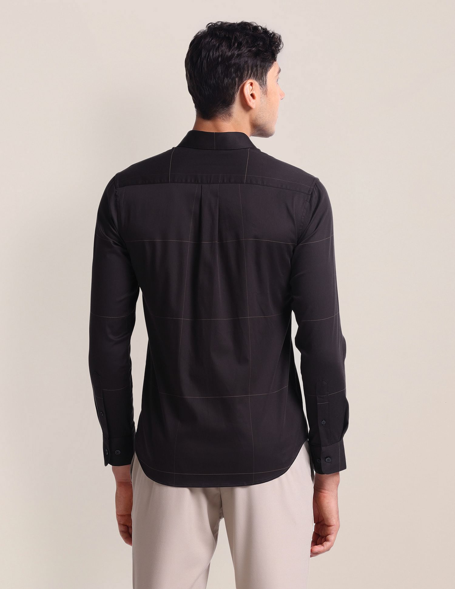 U.S. Polo Assn. Windowpane Check Twill Shirt