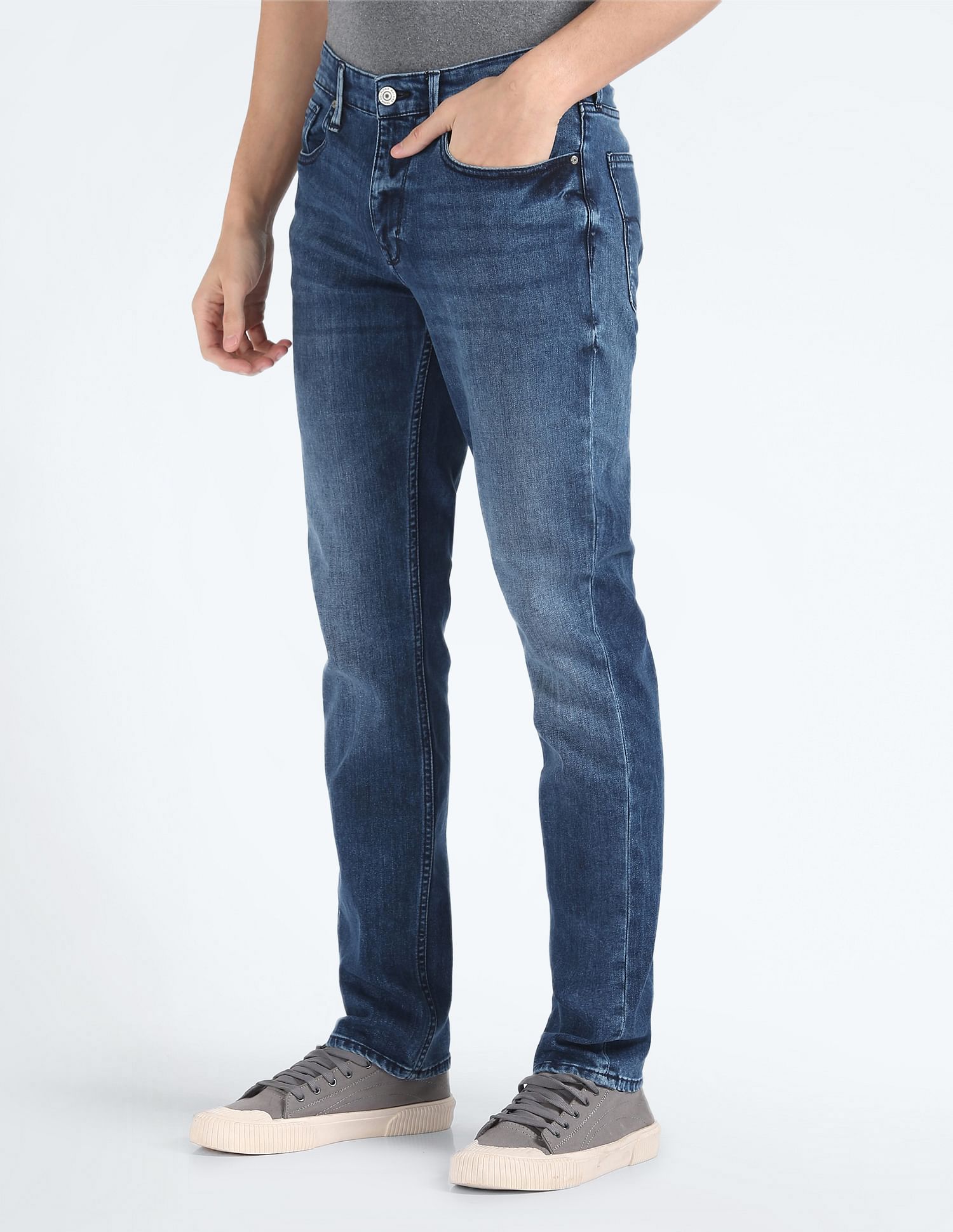 Flying Machine Mid Rise Slim Fit Jeans
