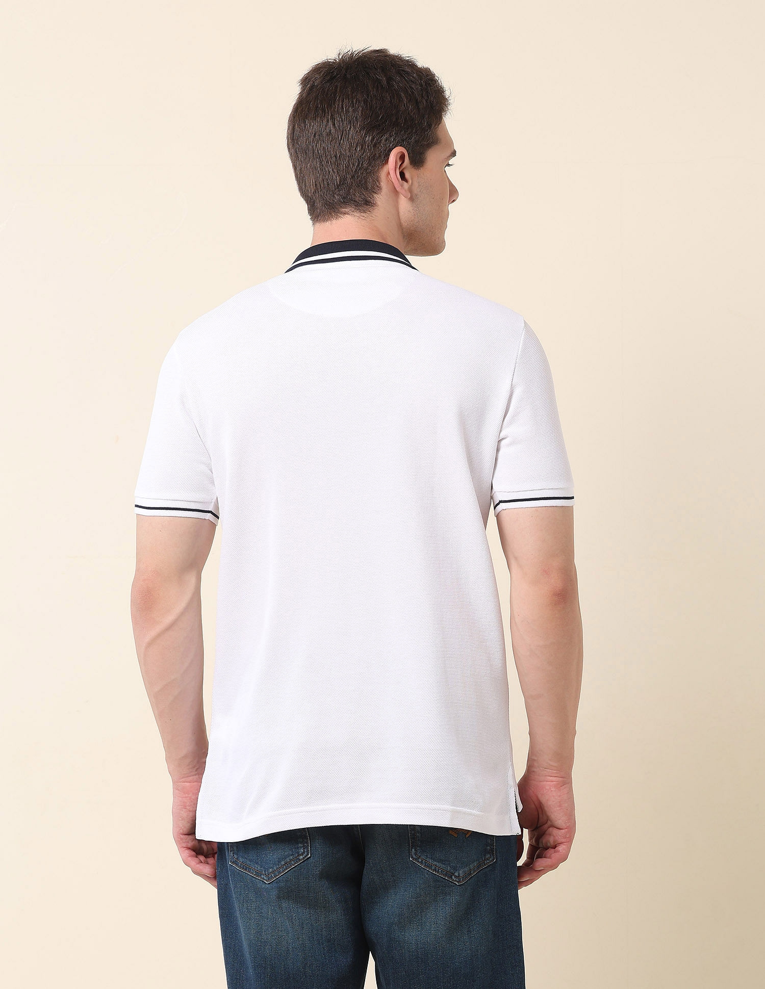 U.S. Polo Assn. Brand Embroidered Gold Cup Polo Shirt
