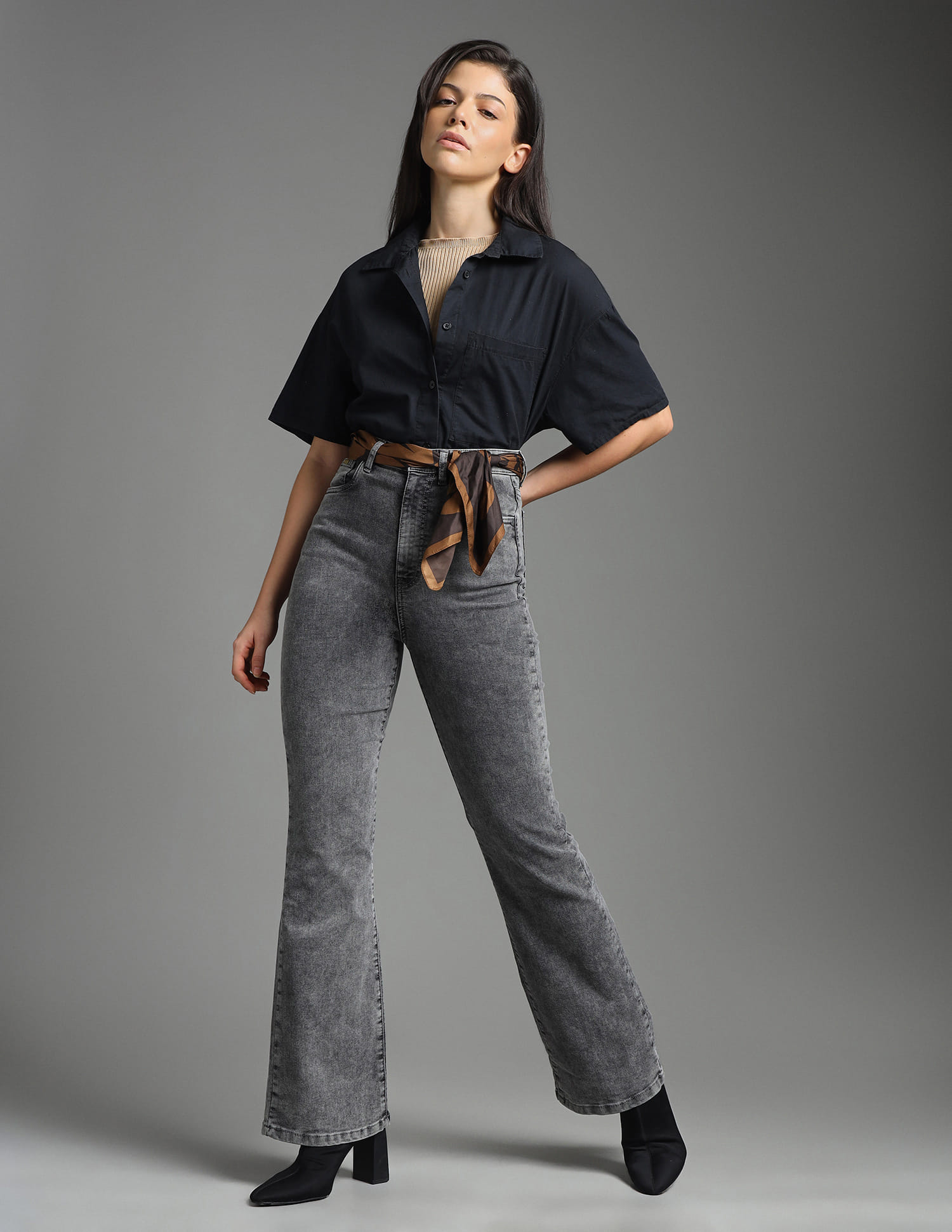 Kokoro 　GENfactoryBUMPS9 26.0-26.5cm Buy Flying Machine Women Ultra High Rise Bootcut Jeans - NNNOW.com