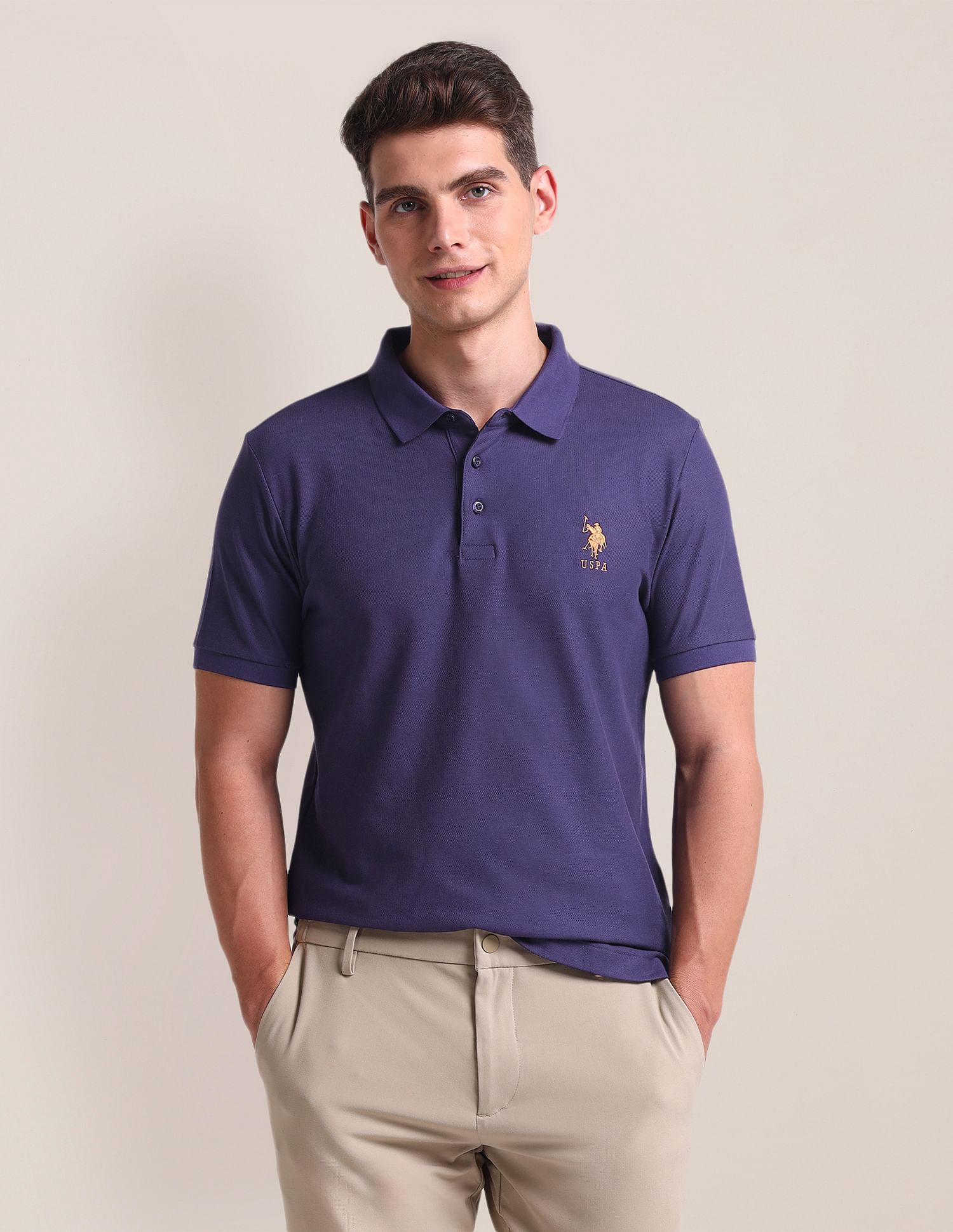 Buy U.S. Polo Assn. Liquid Cotton Slim Polo Shirt NNNOW