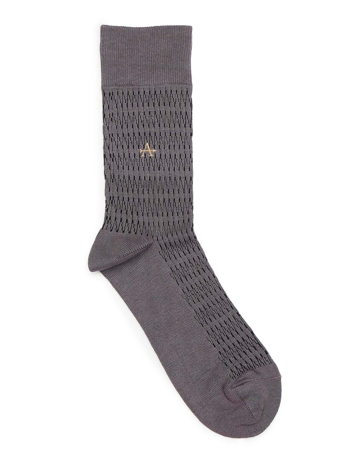 Buy Arrow Men Printed Mid Calf Length Socks - Pack Of 1 - NNNOW.com