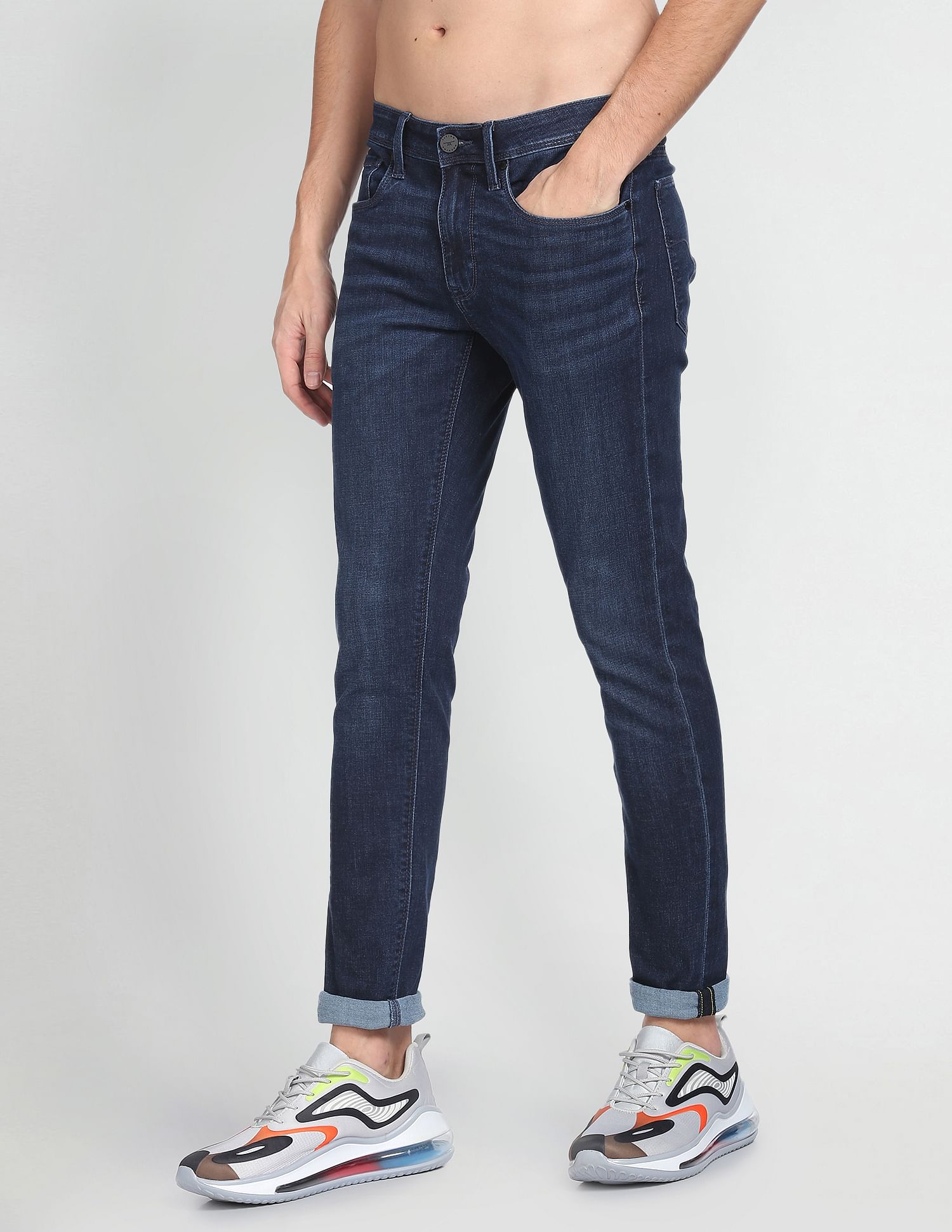 Flying Machine Super Skinny Fit Rinsed Luxe F-Lite Jeans