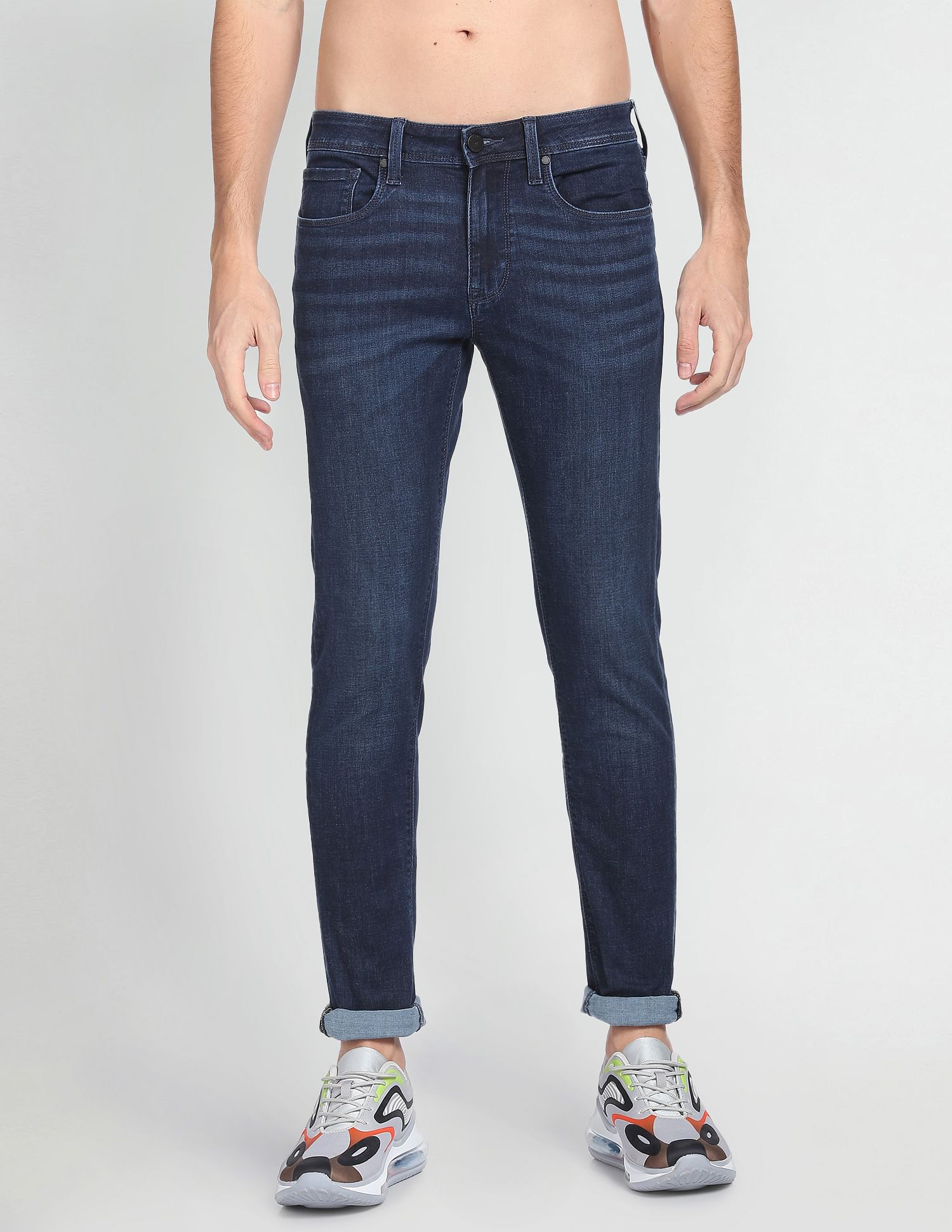 Flying Machine Super Skinny Fit Rinsed Luxe F-Lite Jeans