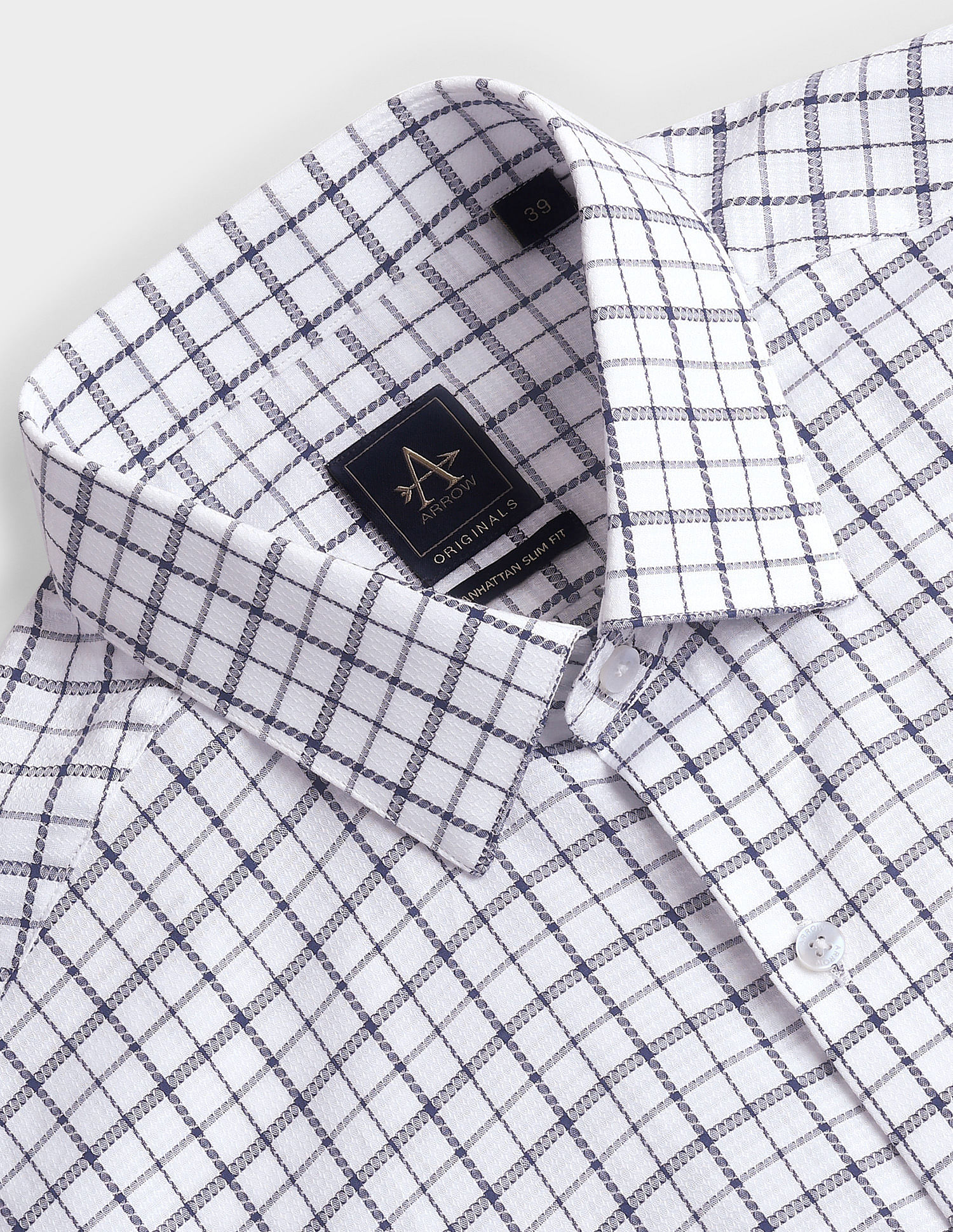 Arrow Manhattan Slim Fit Check Shirt