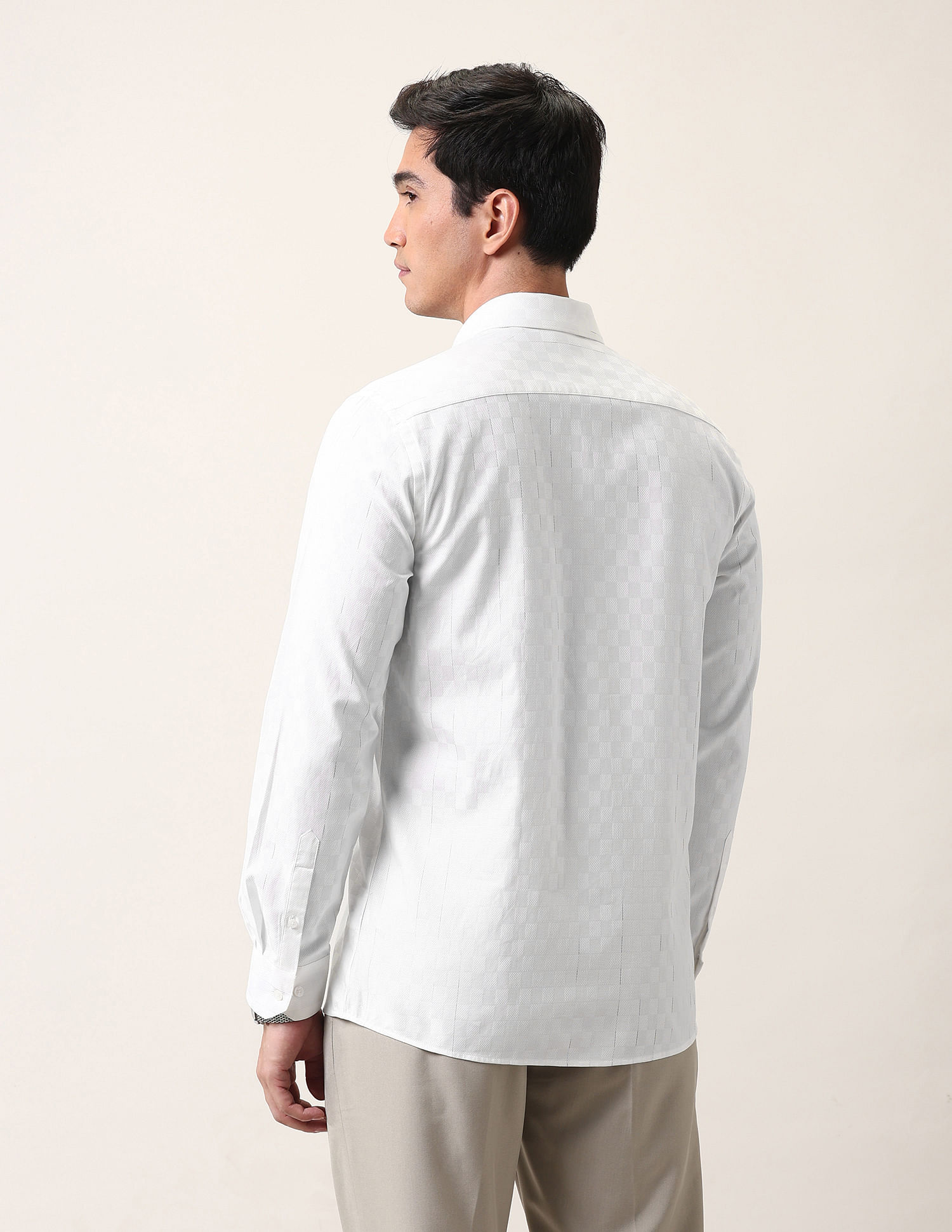 Arrow Liberty Classic Fit Textured Ceremonial Shirt