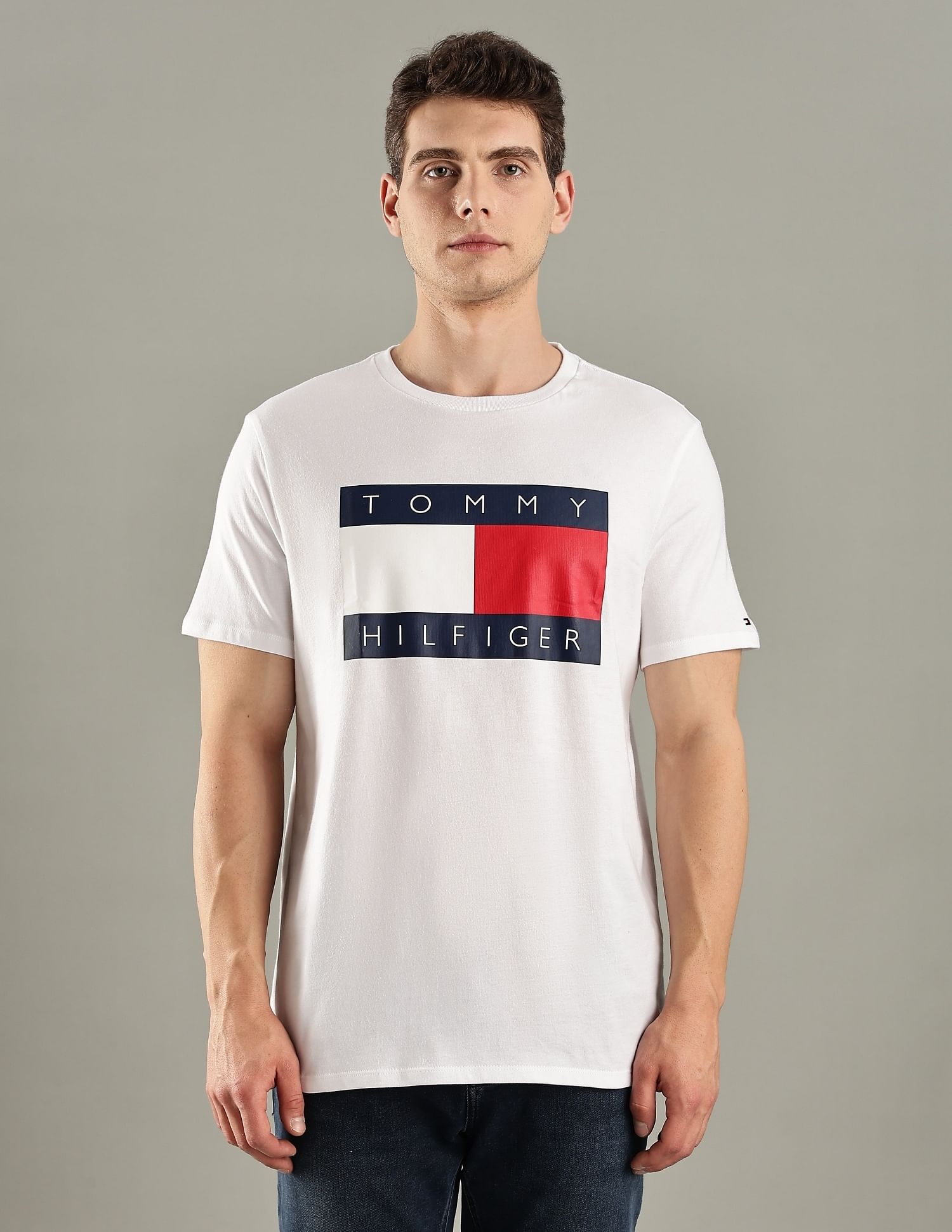 Tommy Hilfiger Logo Regular-Fit Cotton T-Shirt