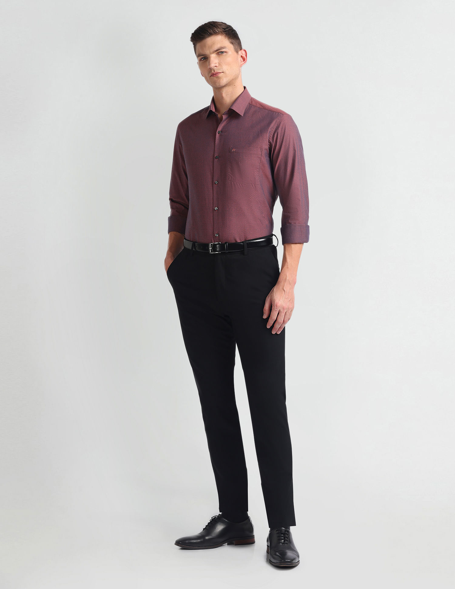 Arrow Manhattan Slim Fit Dobby Shirt