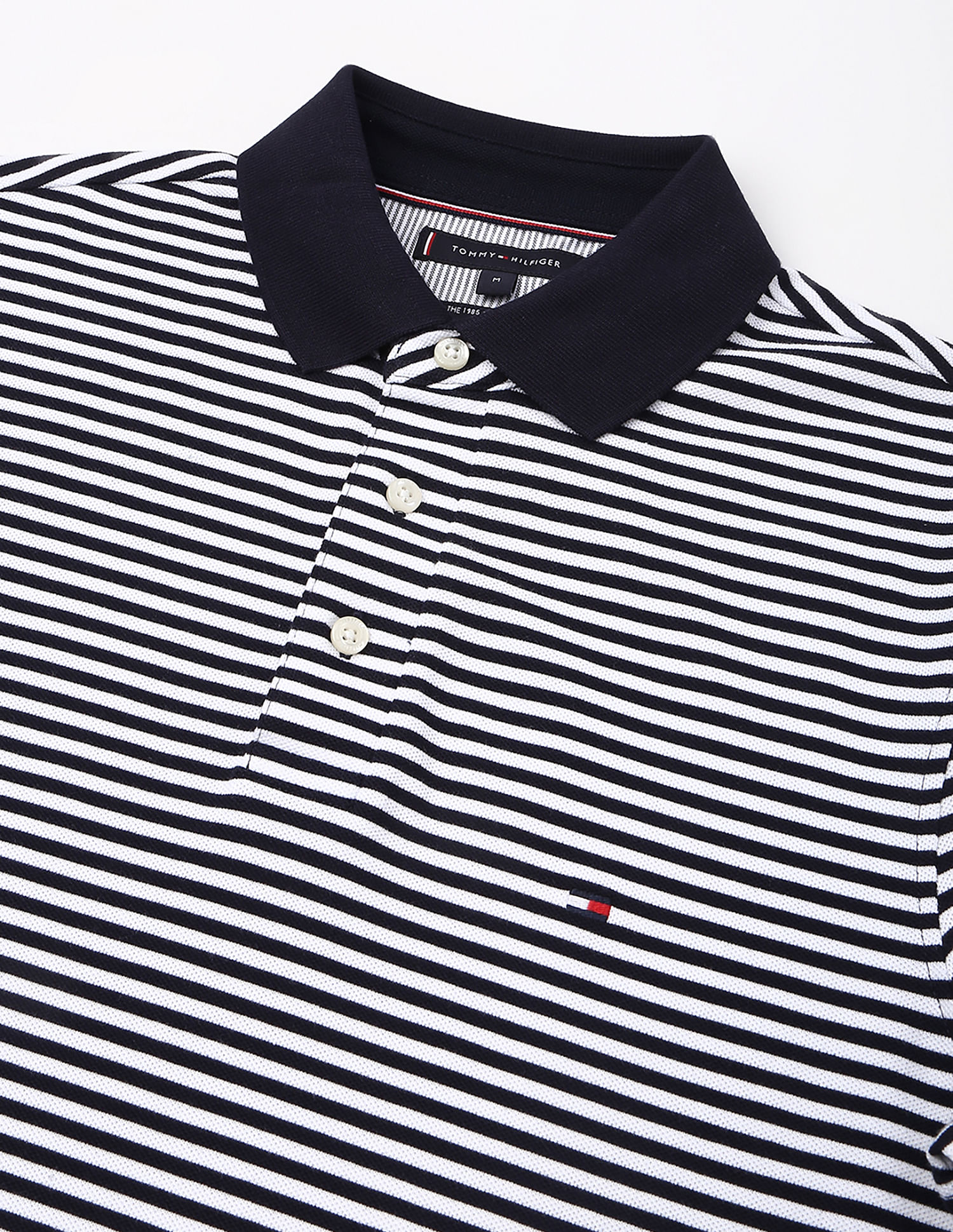Tommy Hilfiger Striped Slim-Fit Cotton Polo Shirt