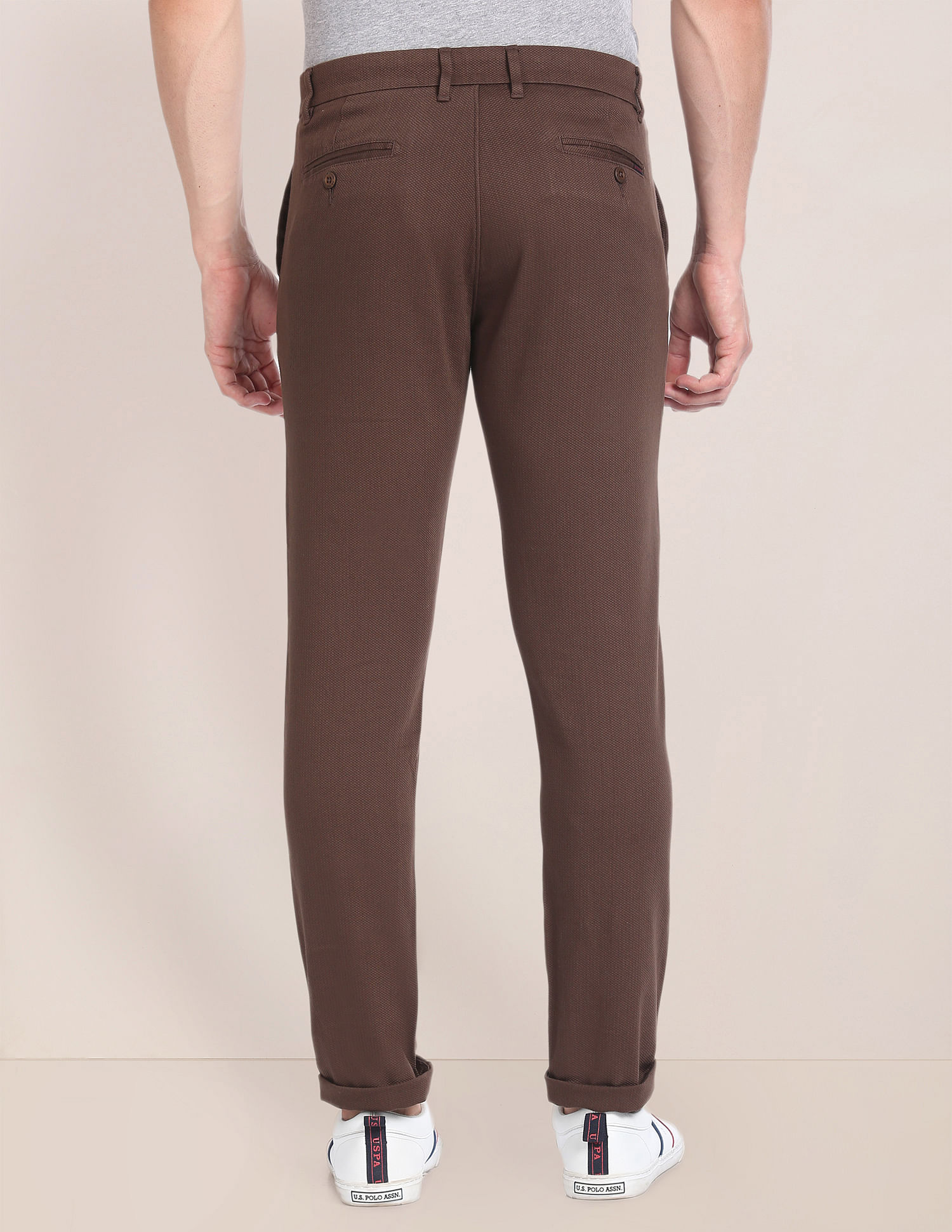 U.S. Polo Assn. Cotton Stretch Dobby Trousers