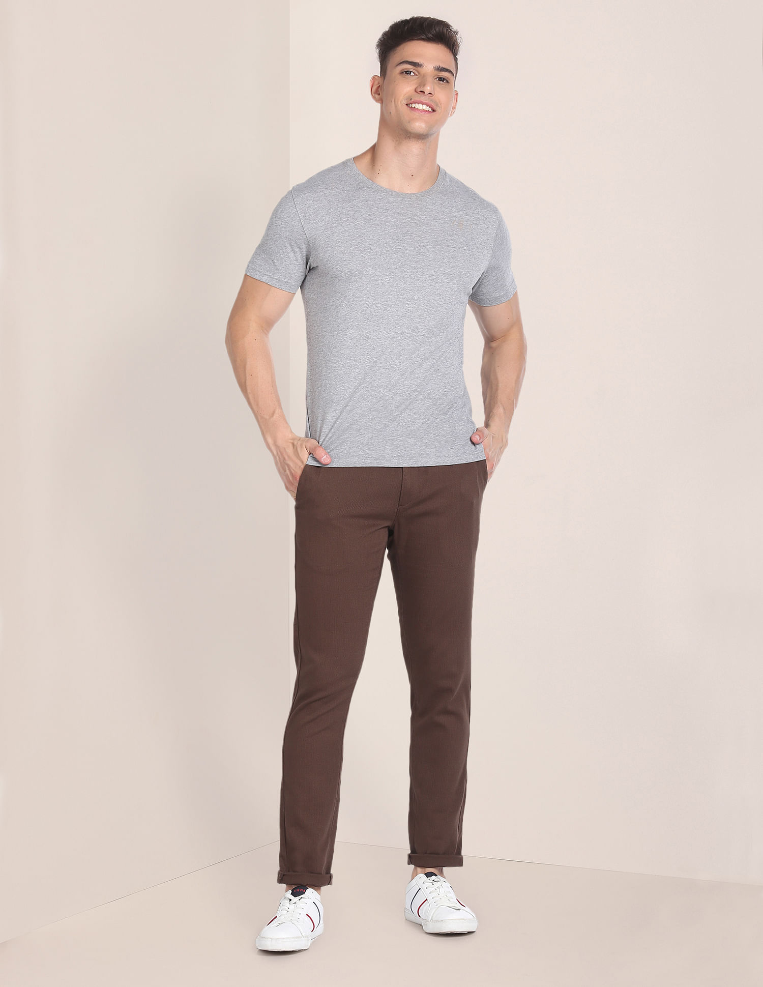 U.S. Polo Assn. Cotton Stretch Dobby Trousers
