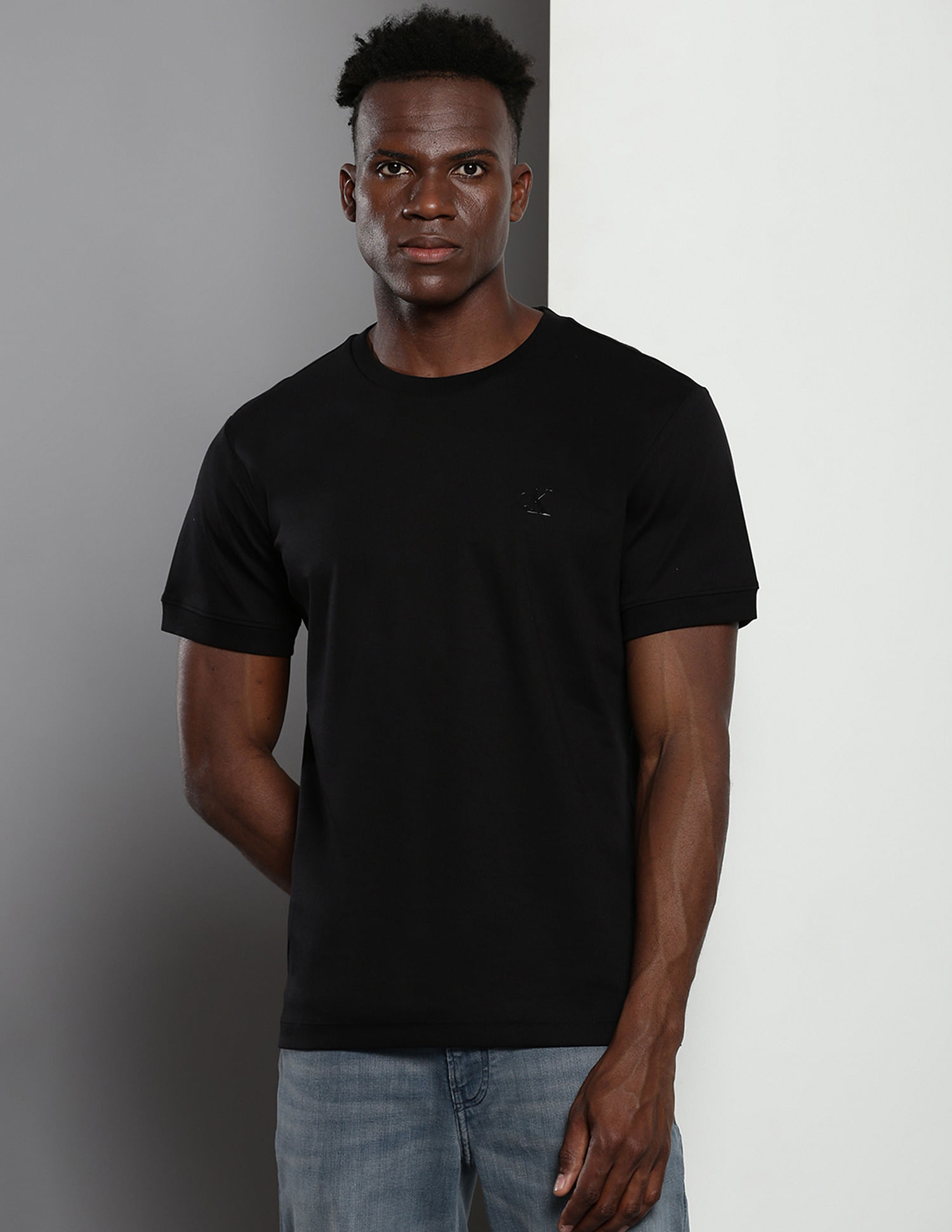 Calvin Klein Single Mercerized Cotton T-Shirt