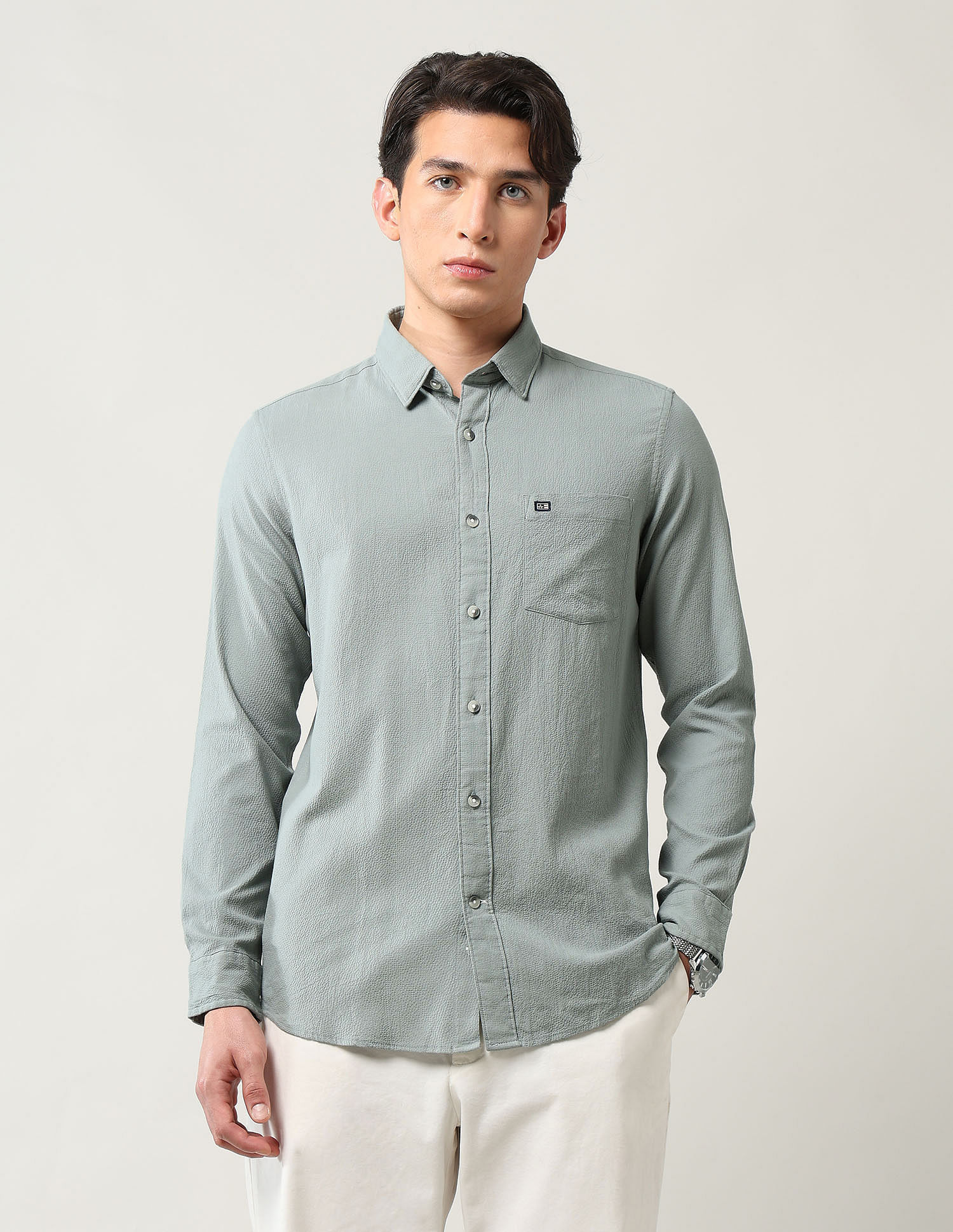 Arrow Sport Textured Slim Fit Shirt