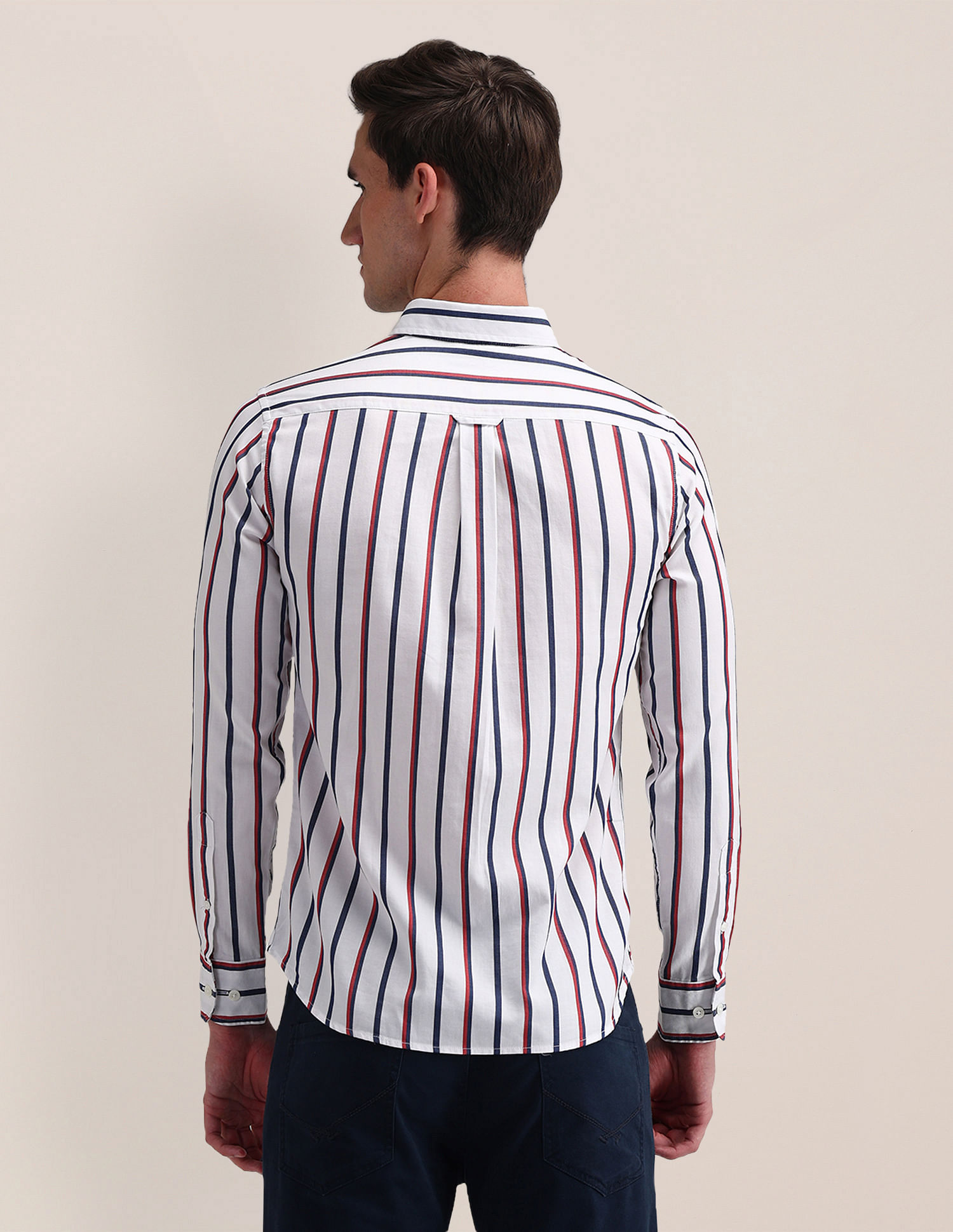 U.S. Polo Assn. Tailored Fit Cotton Striped Shirt