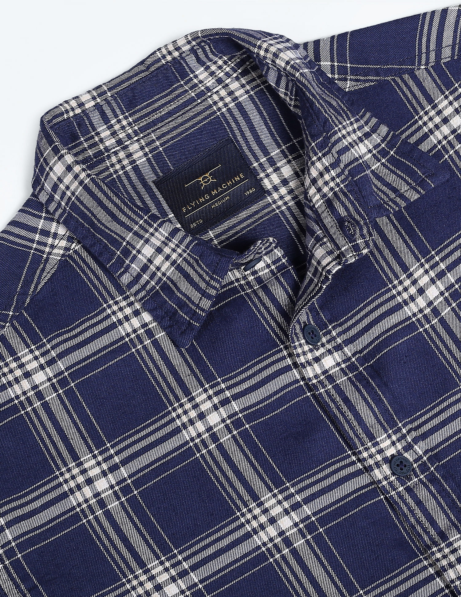 Flying Machine Tartan Check Twill Shirt