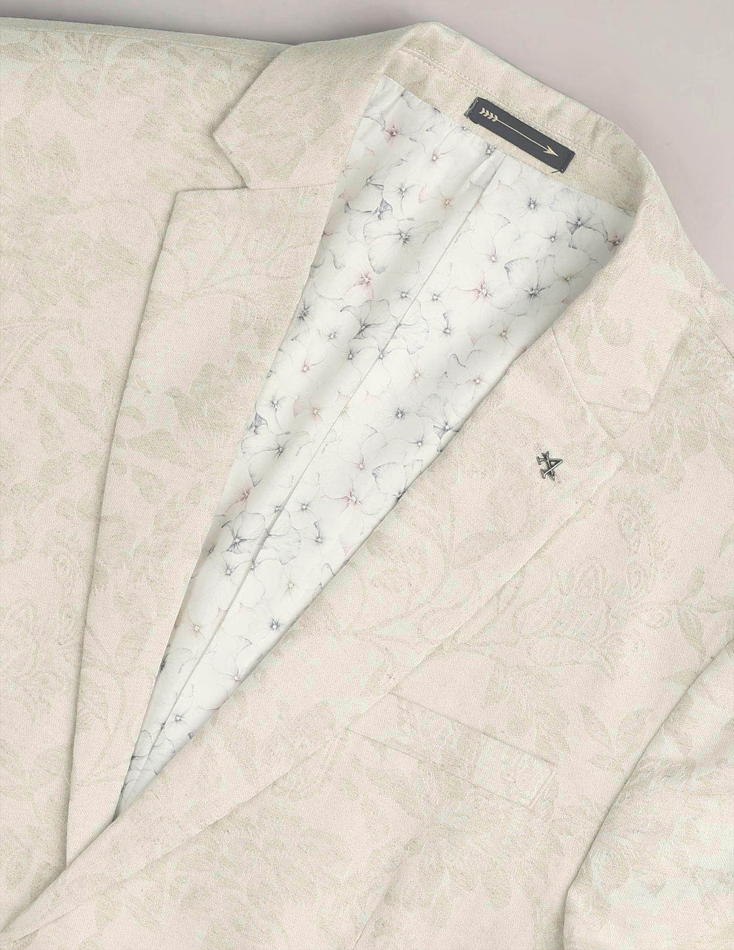 Arrow Floral Jacquard Tailored Fit Suit