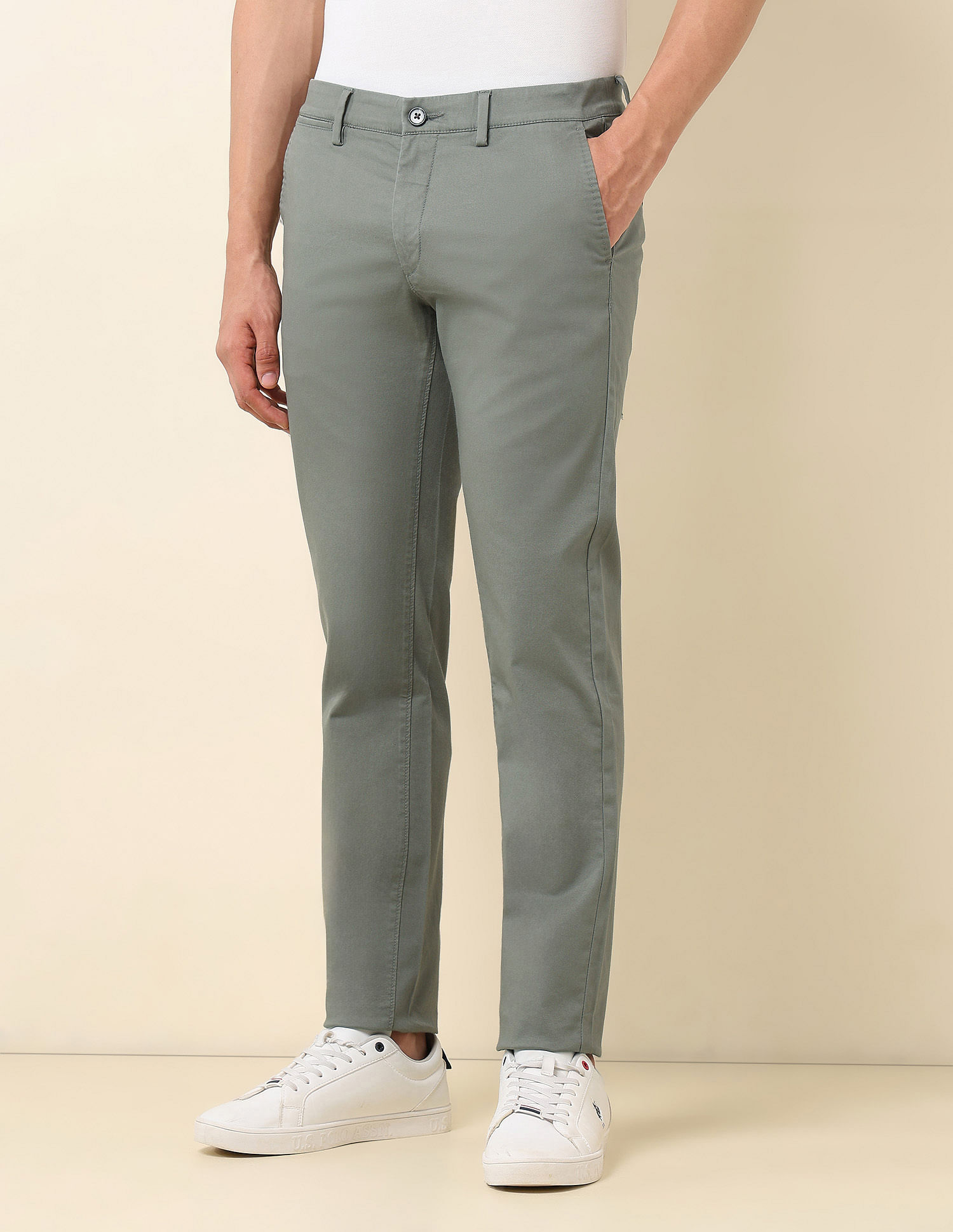 U.S. Polo Assn. Dobby Denver Slim Fit Trousers