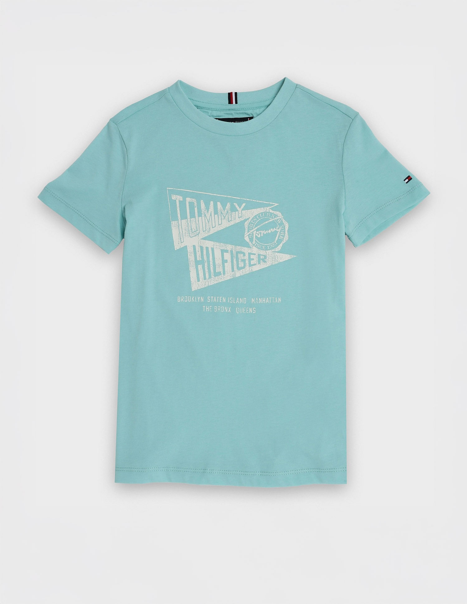 Tommy Hilfiger Kids Boys Logo Regular Fit Cotton T-Shirt