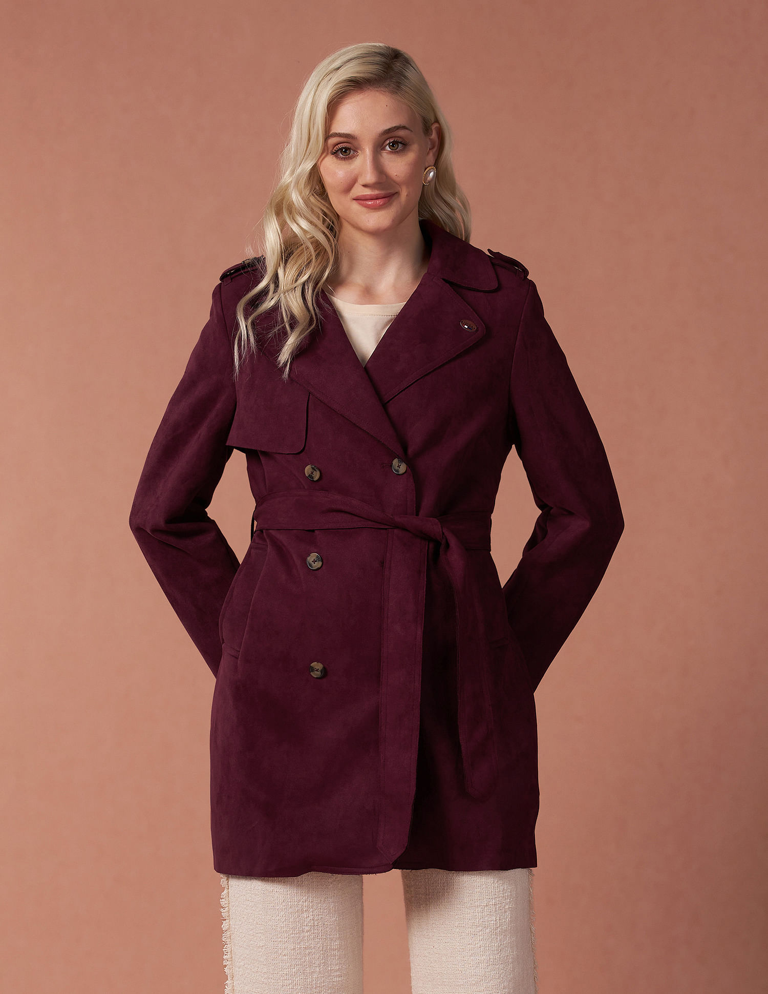 U.S. Polo Assn. Women Longline Lapel Collar Jacket