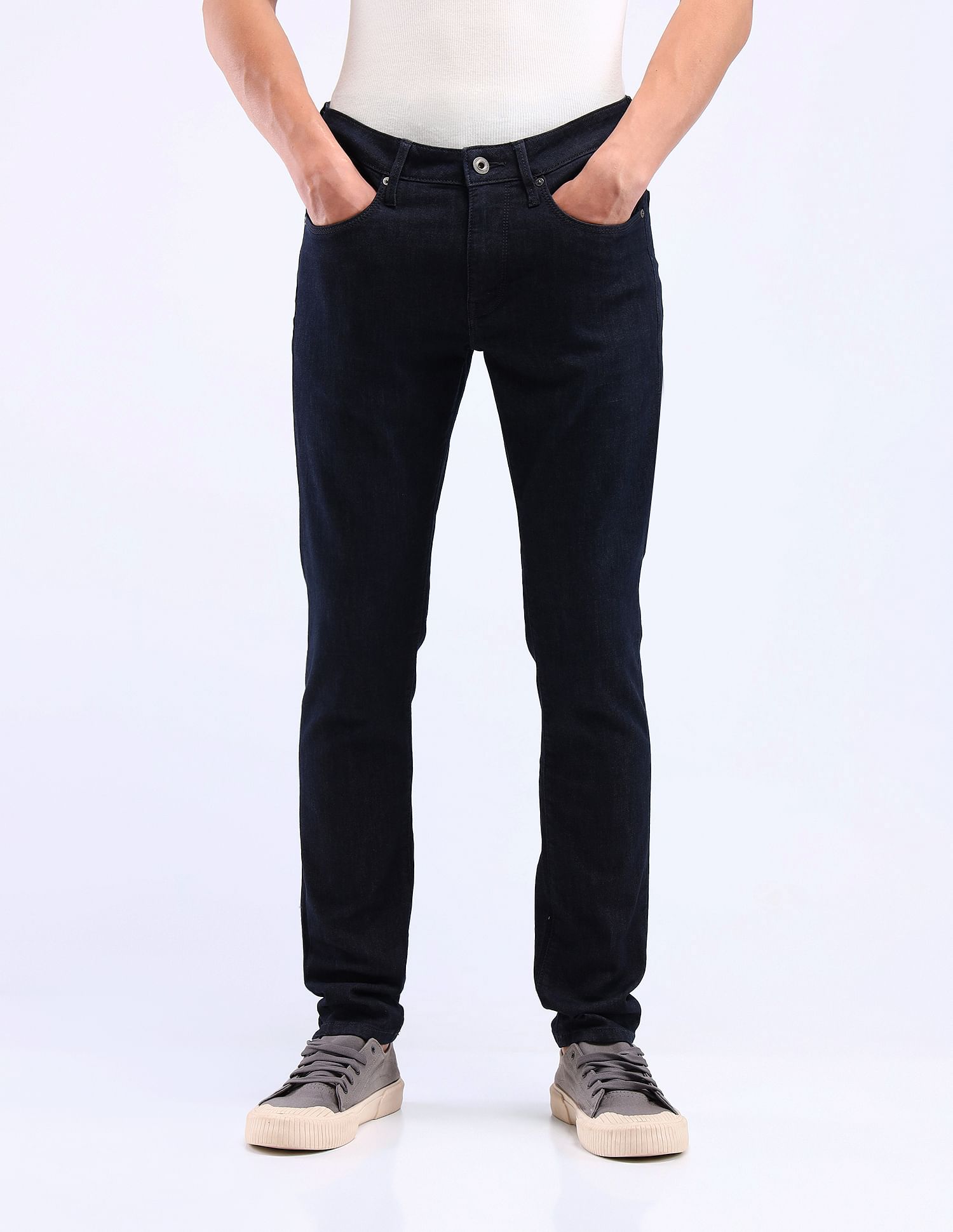 Flying Machine Mid Rise Jackson Super Skinny Jeans
