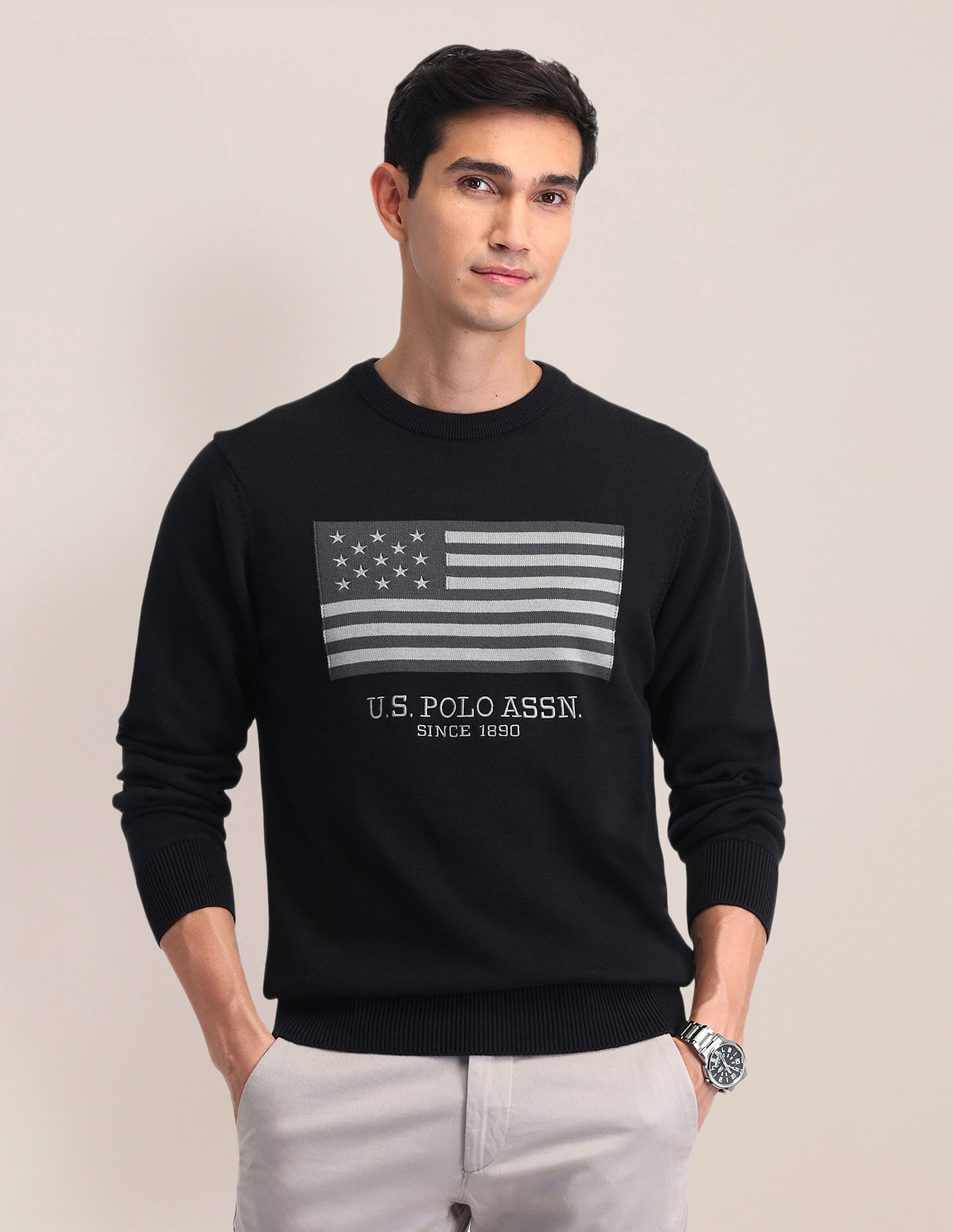 U.S. Polo Assn. Regular Fit Logo Sweater
