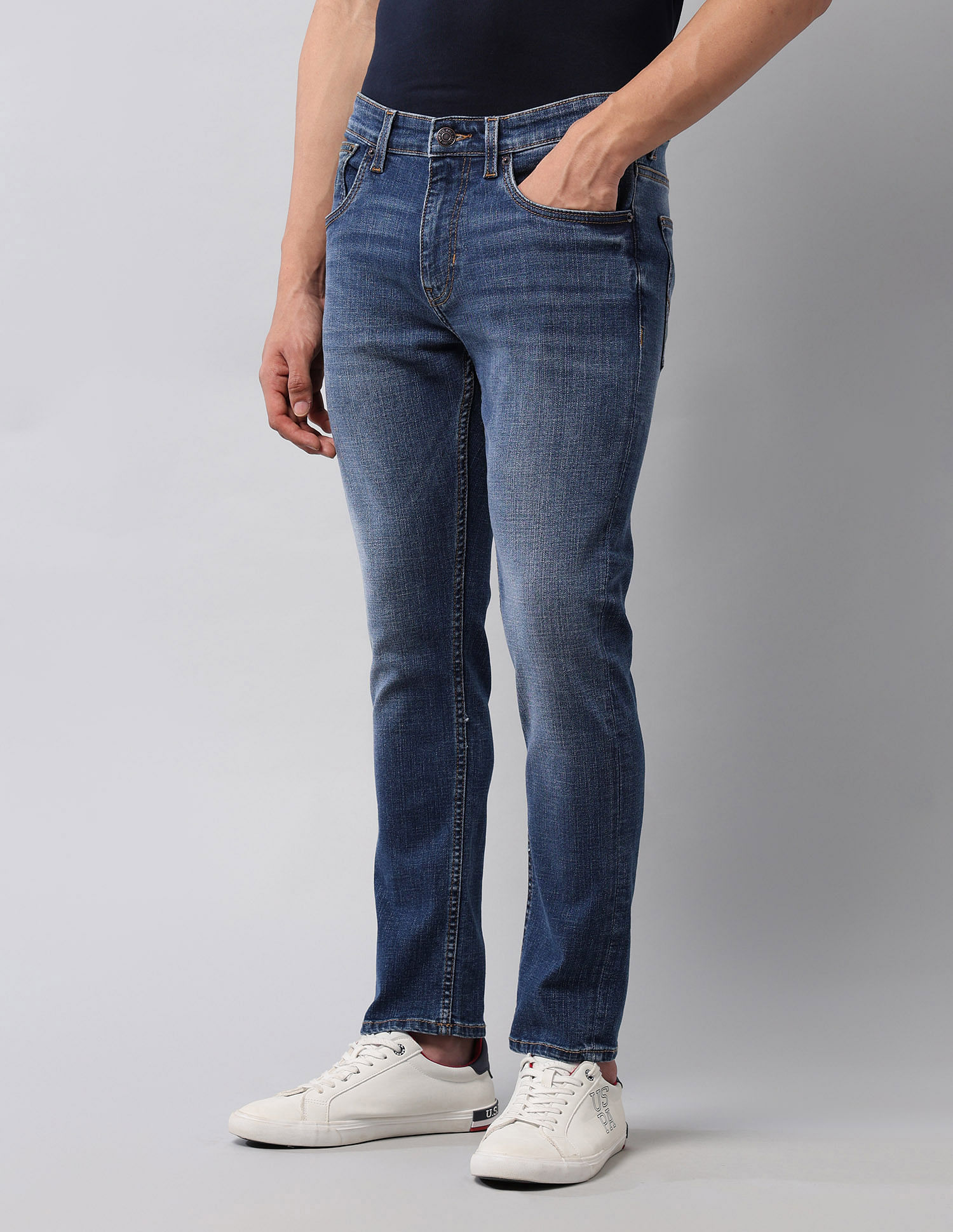 U.S. Polo Assn. Denim Co. Henry Tapered Fit Blue Jeans