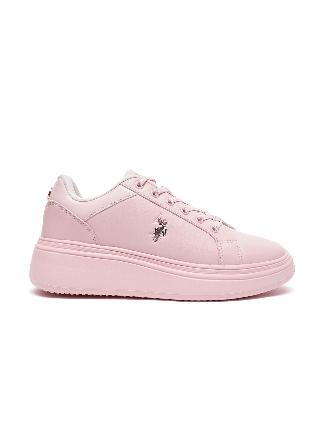U.S. Polo Assn. Women Panelled Solid Lace Up Elsie Sneakers