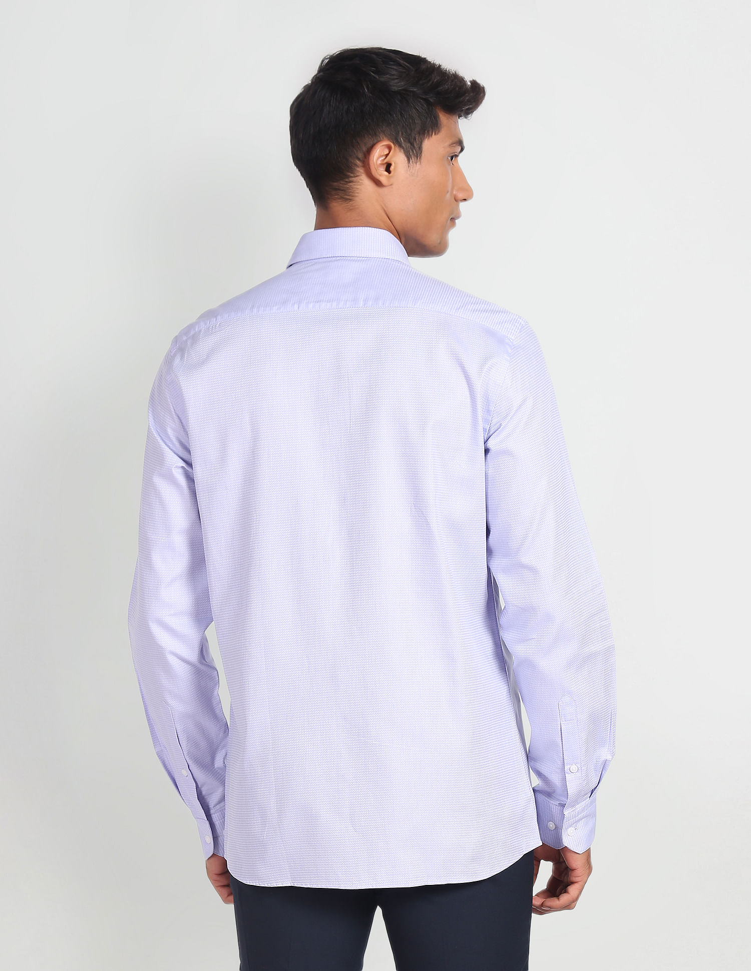 Arrow Self Design Slim Fit Shirt