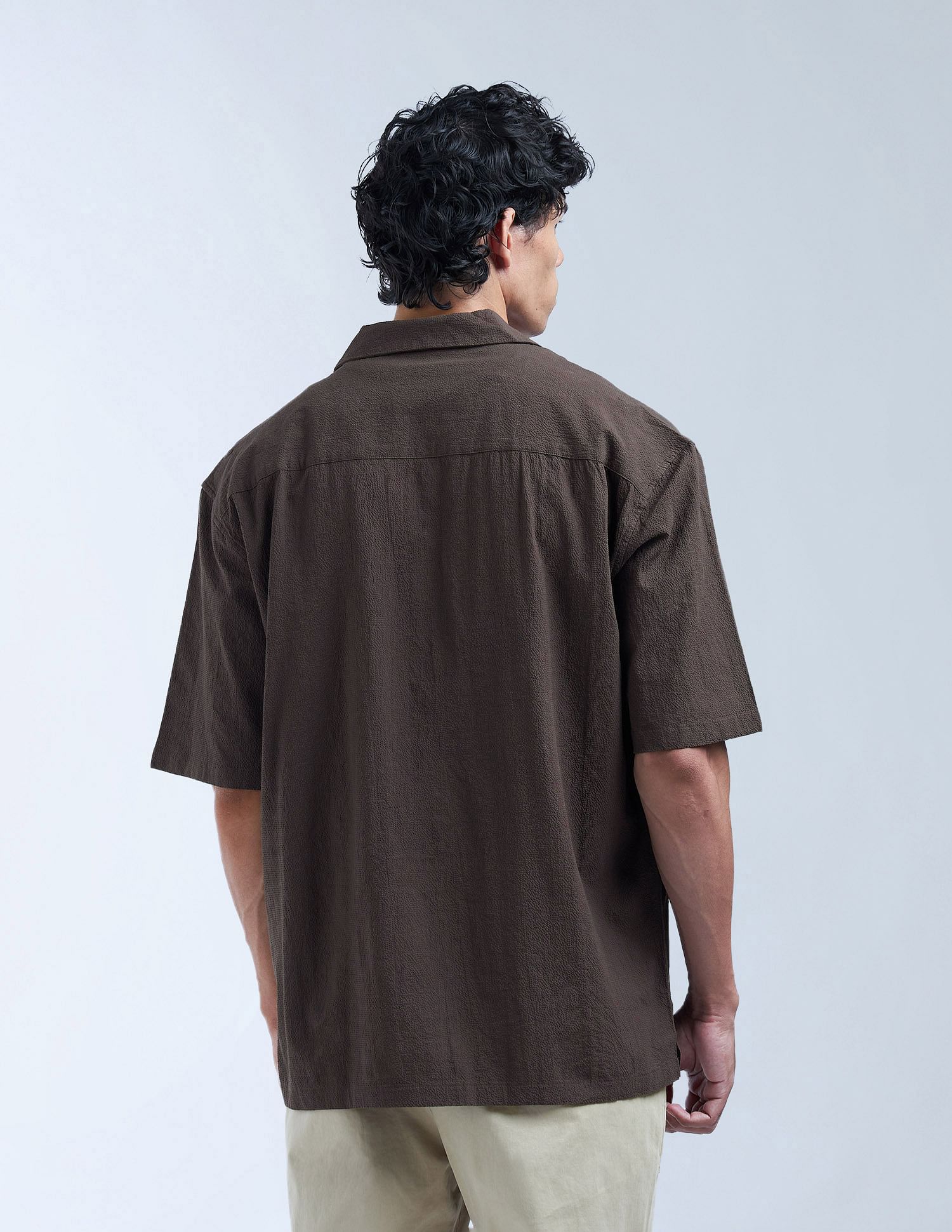 Flying Machine Solid Oversized Fit Digitopia Shirt